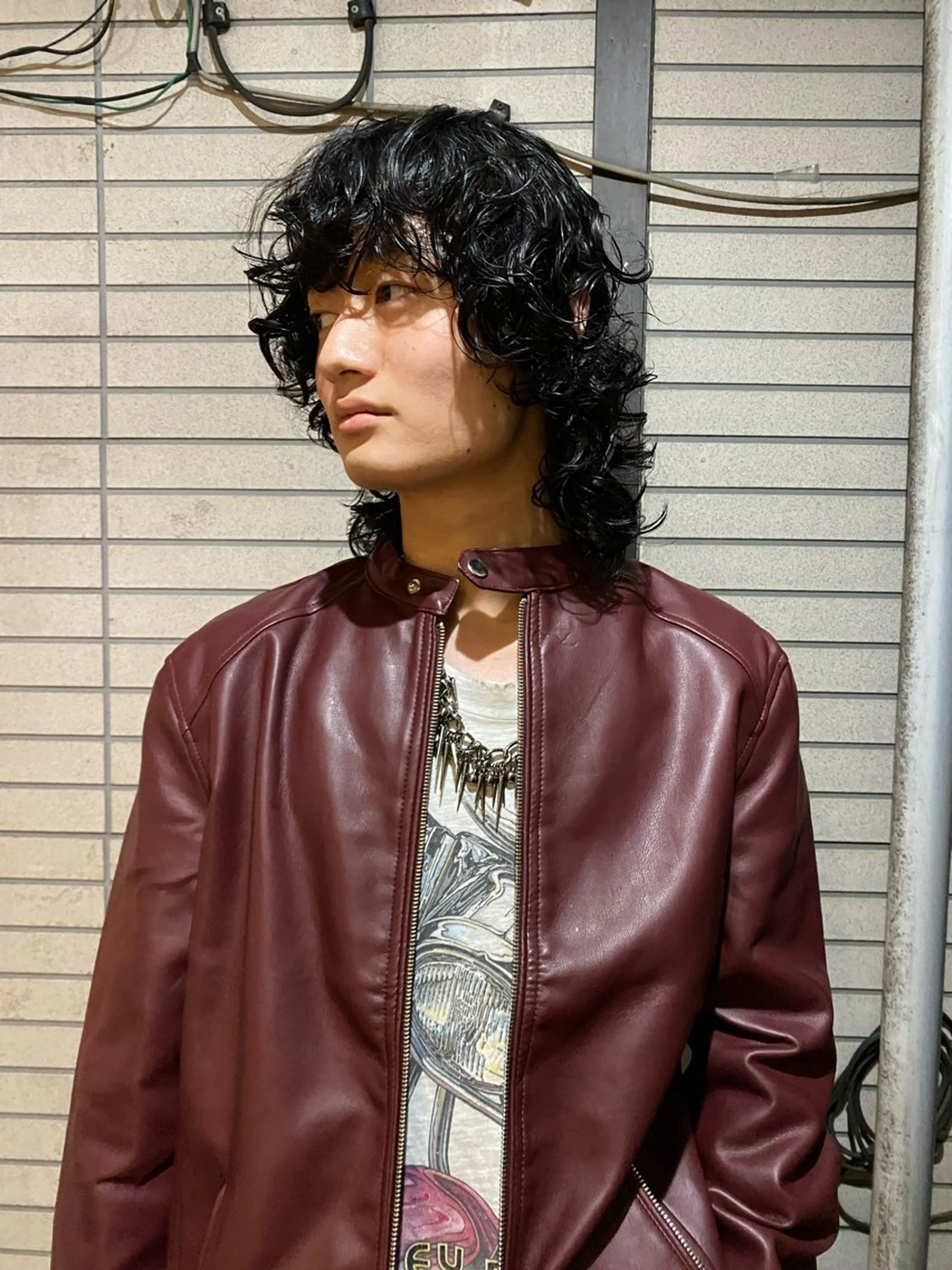 ミディアム パーマ メンズ カット パーマ メンズ得意です💥 ハユカといいます❗️のヘアスタイル