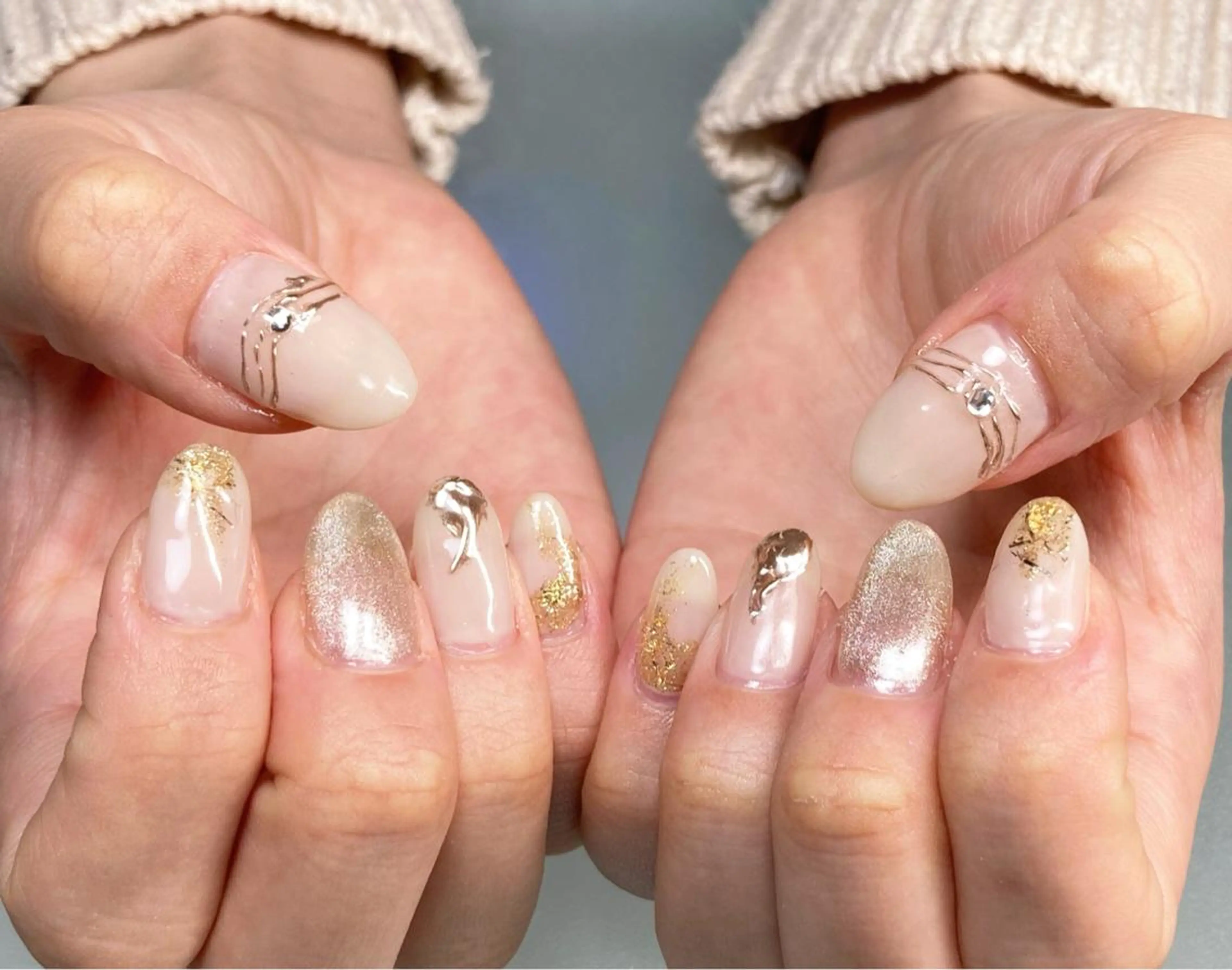 ネイル ロングネイル ニュアンスネイル M flore (エムフローレ)のネイルデザイン