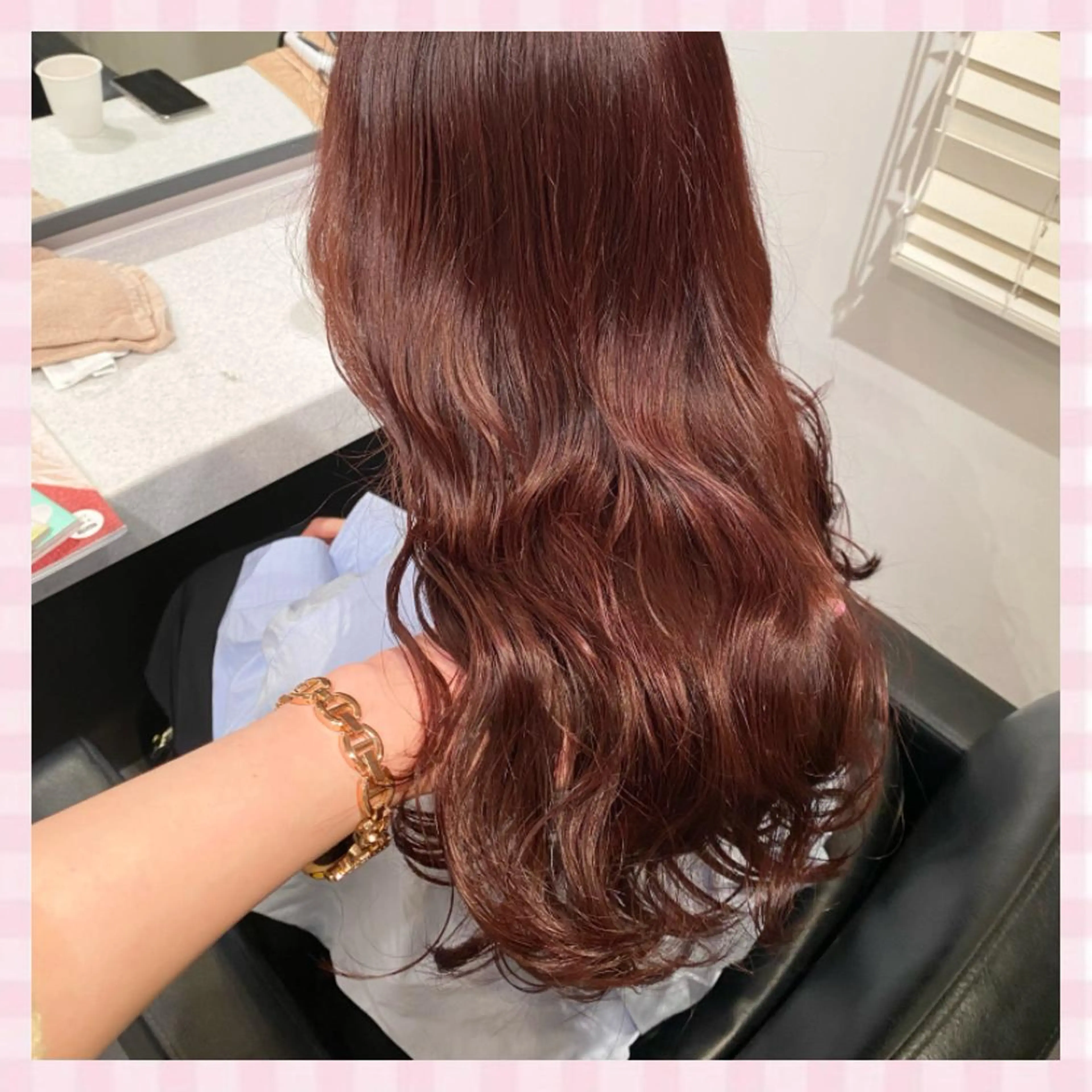 ロング カラー カット ヘアカラー トリートメント 💗ガーリーヘア🎀 saki💗のヘアスタイル