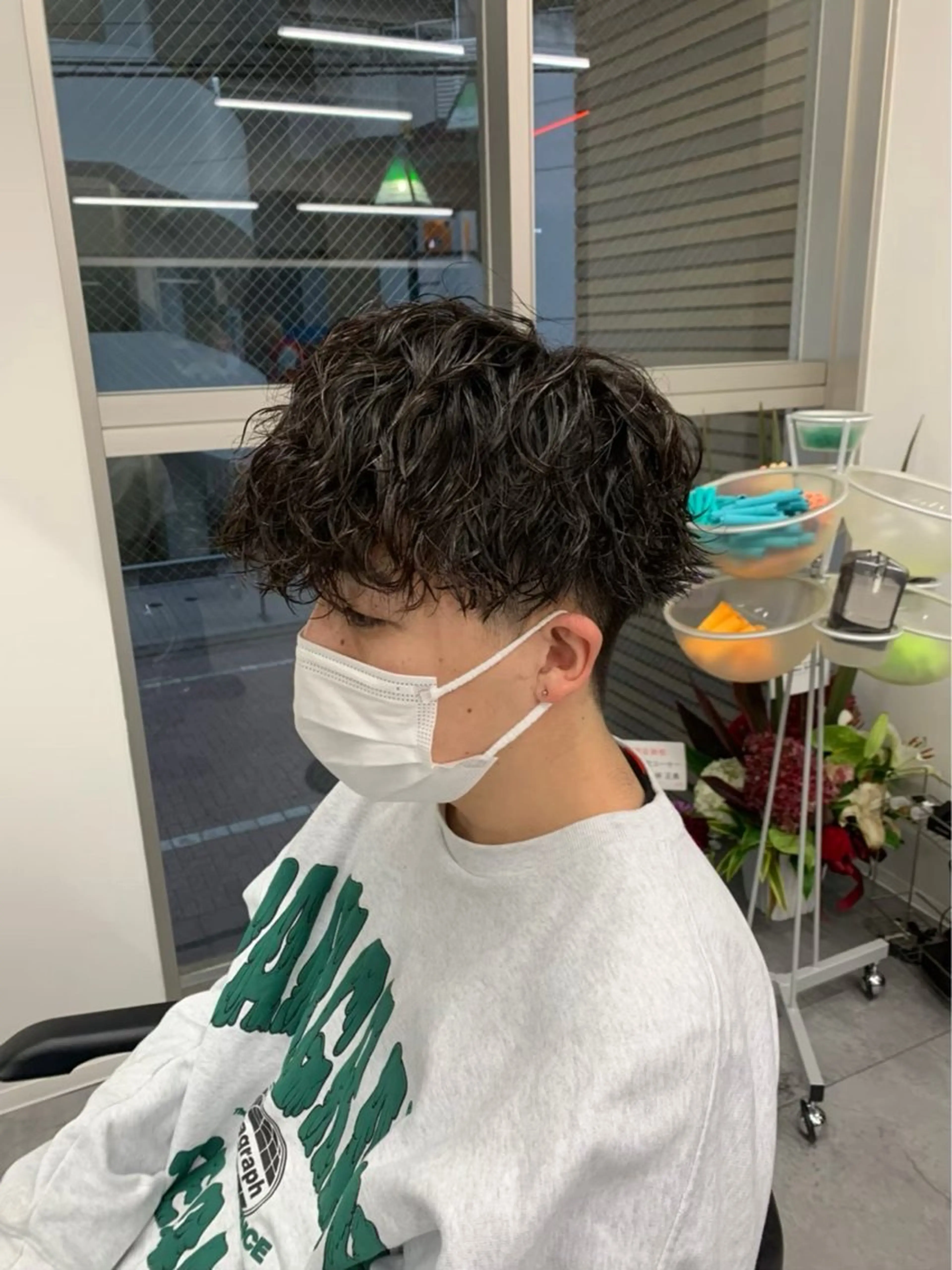 ショート パーマ メンズ カット パーマ ヘアセット お悩み解消✨/ メンズパーマ✨/直樹のヘアスタイル