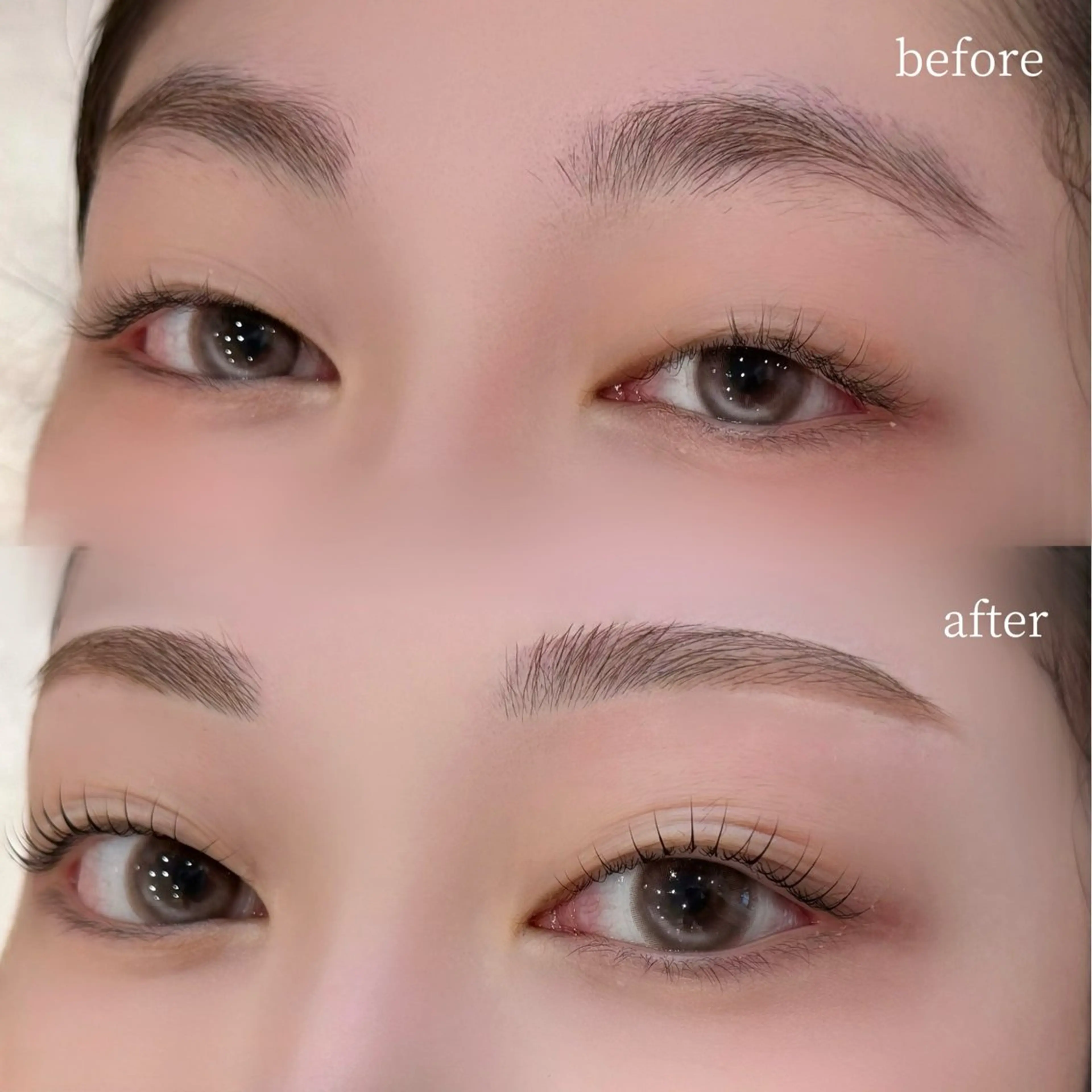 まつげパーマ（上）+美眉★アイブロウWAX1回SET ¥ 9100→ ¥7,500の写真