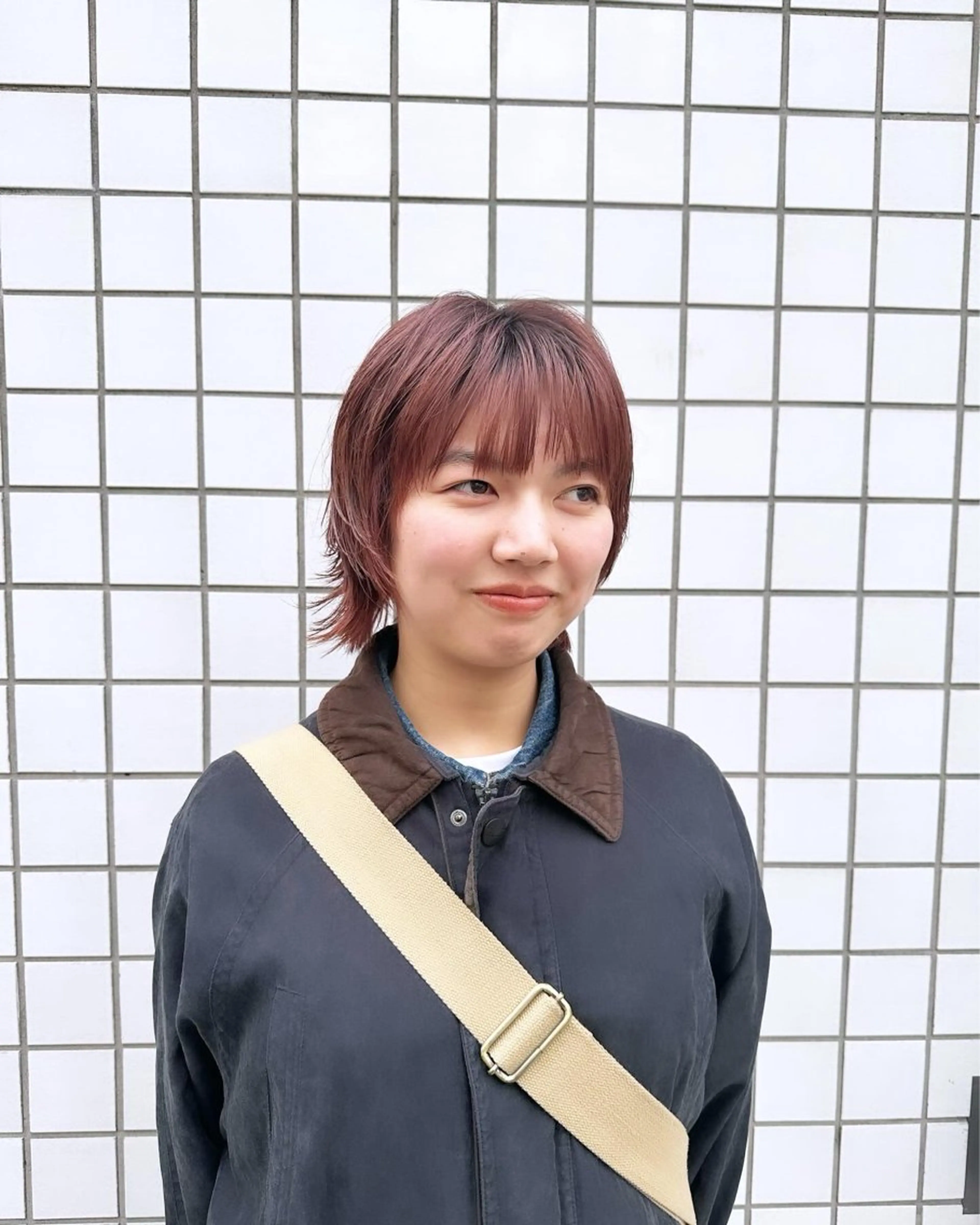 ミディアム カラー 似合わせカット /パーマ岡本淳平のヘアスタイル