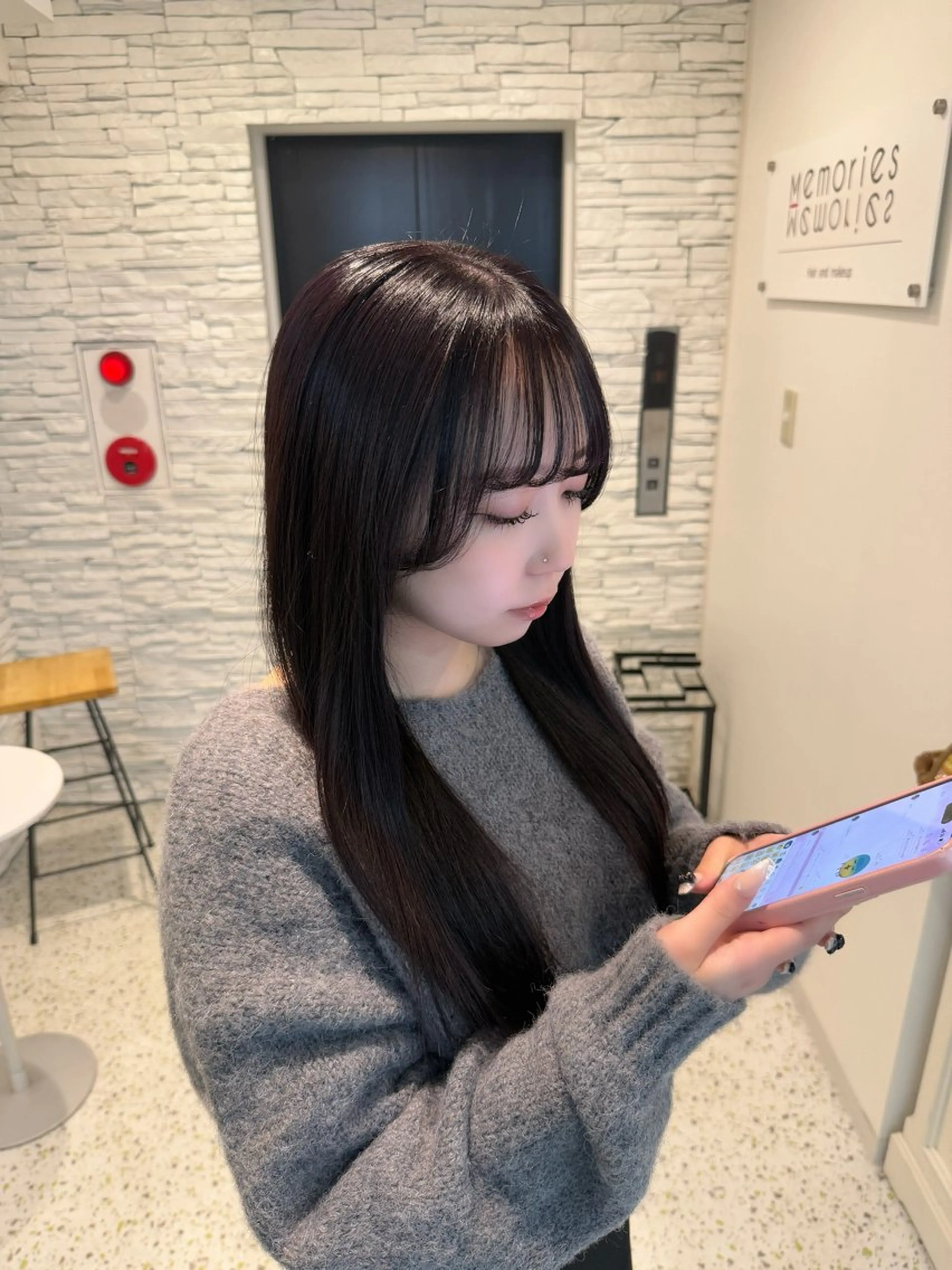 ロング カラー ブリーチ 透明感カラー ラベンダーカラー ブリーチなしカラー ヘアカラー 透明感カラー/ RIKO🌺🥥のヘアスタイル