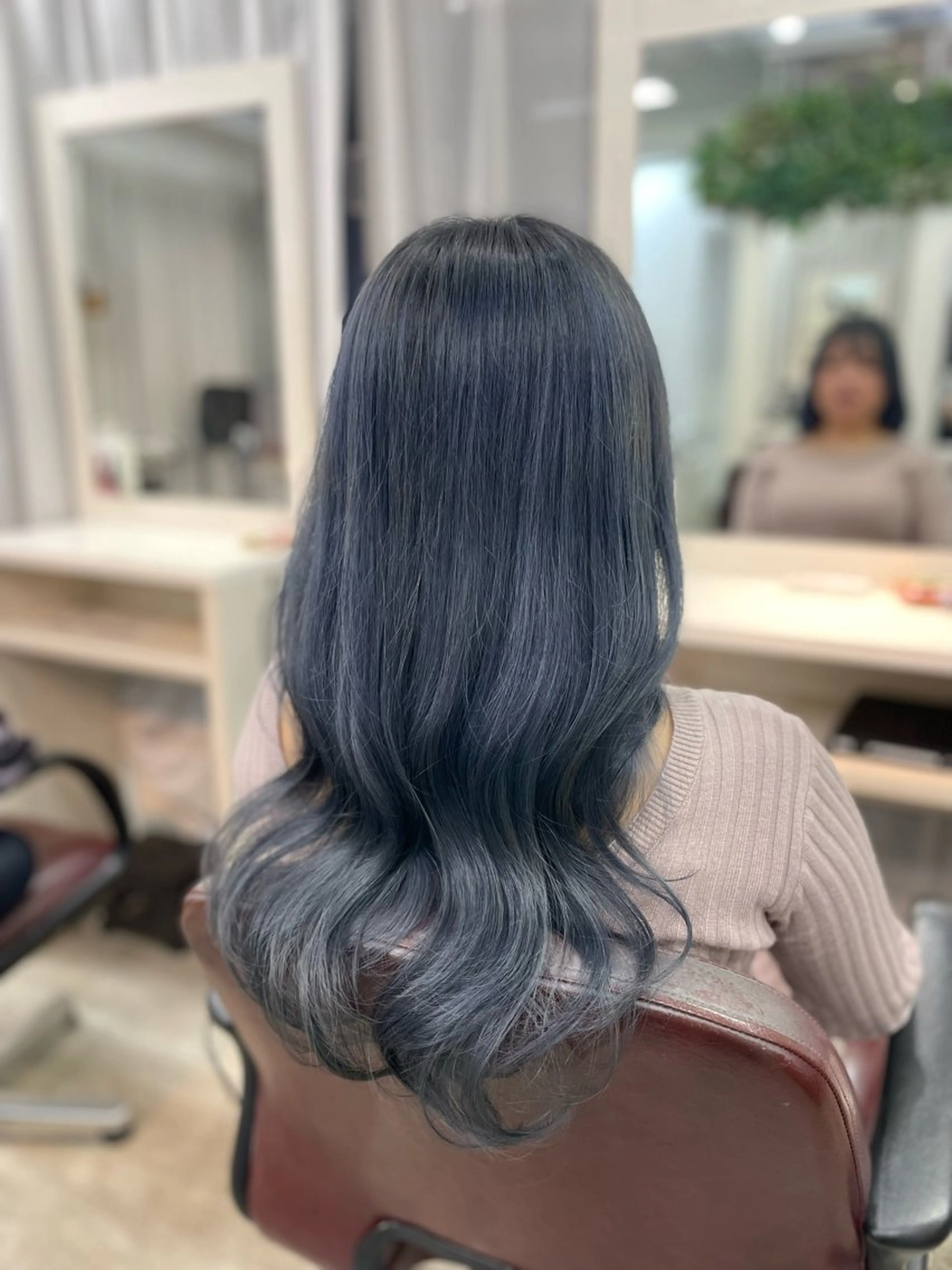 ロング カラー ヘアカラー ヘアセット 韓国ヘア🤍髪質改善 🇰🇷AKANEのヘアスタイル