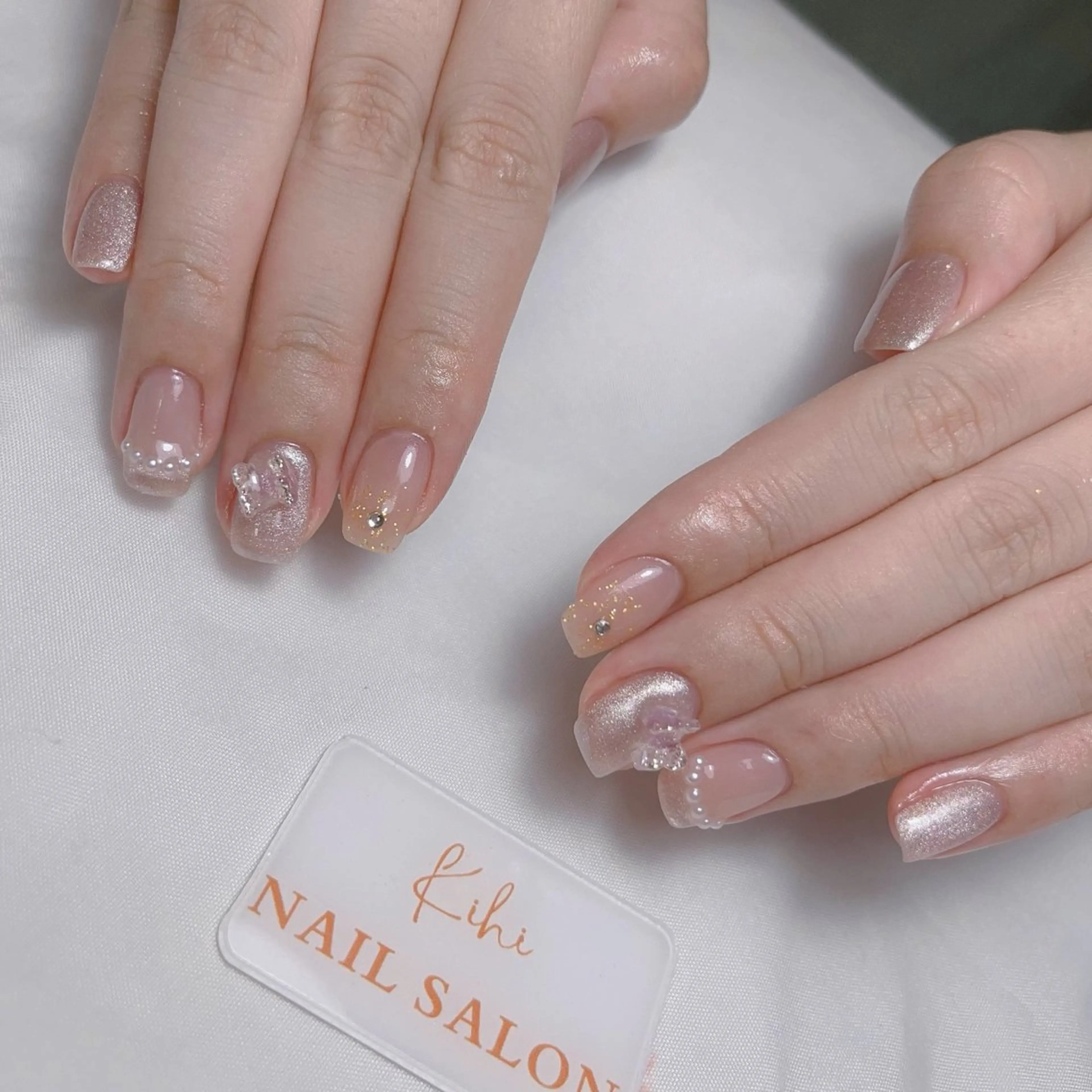 ネイル アートネイル フレンチネイル ジェルネイル グラデーション 韓国ネイル ハンドネイル 💕鈴木ユリ パラジェル/オフ無料のネイルデザイン