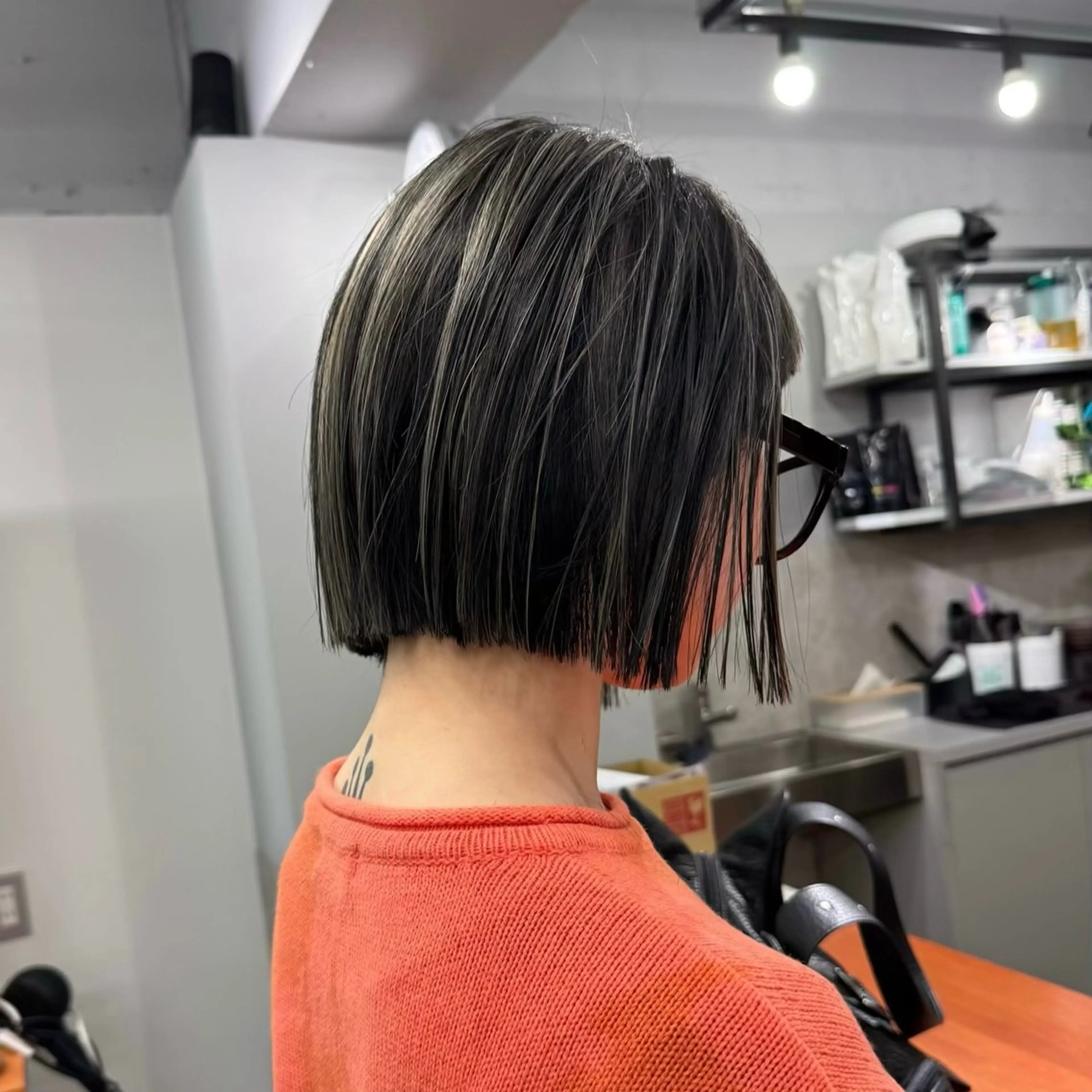 ショート ボブ×ブリーチなし カラー/タイヨウのヘアスタイル