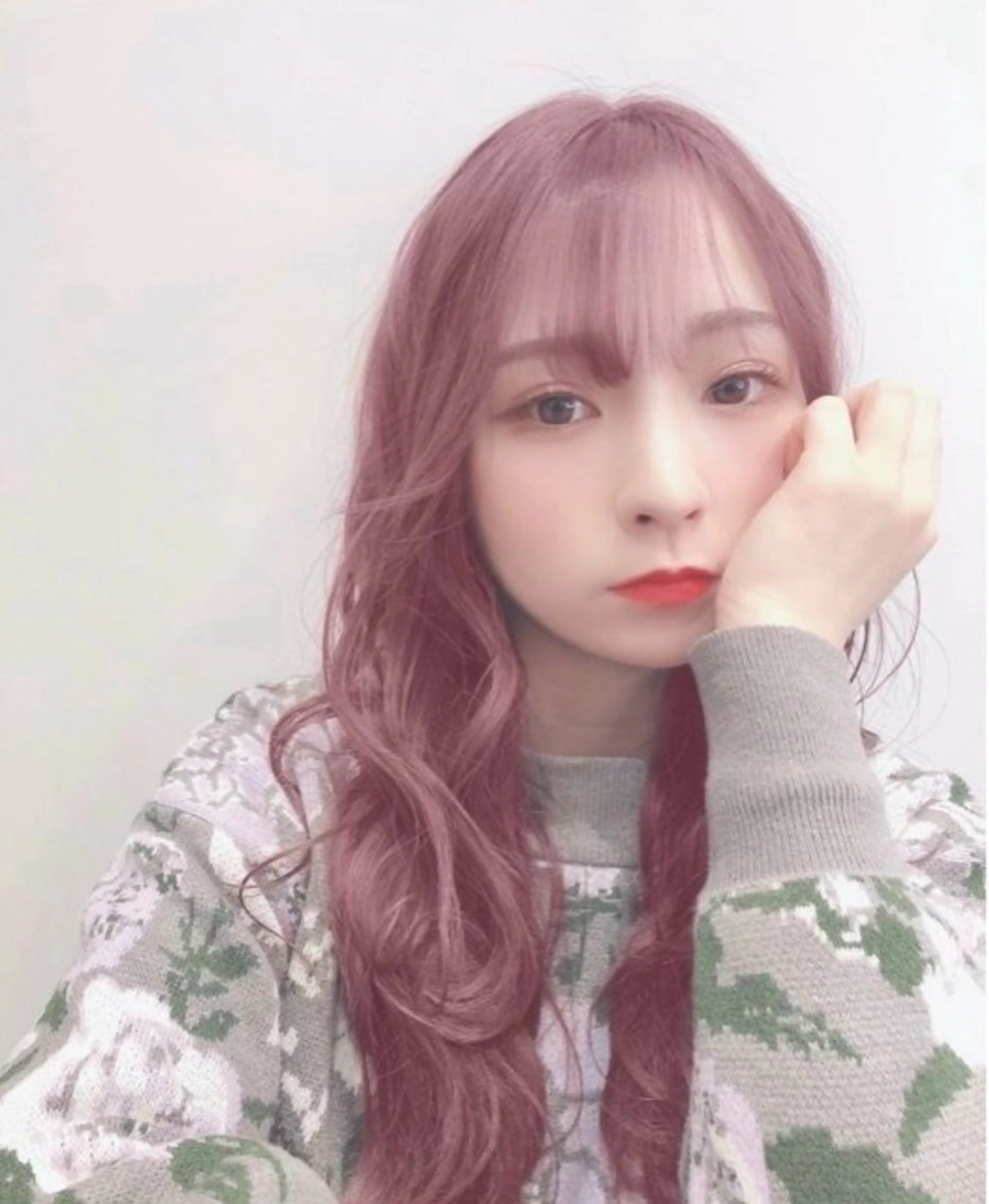 ロング カラー ヘアカラー トリートメント ハイトーンカラー が絶対可愛い✨泰聖✨のヘアスタイル