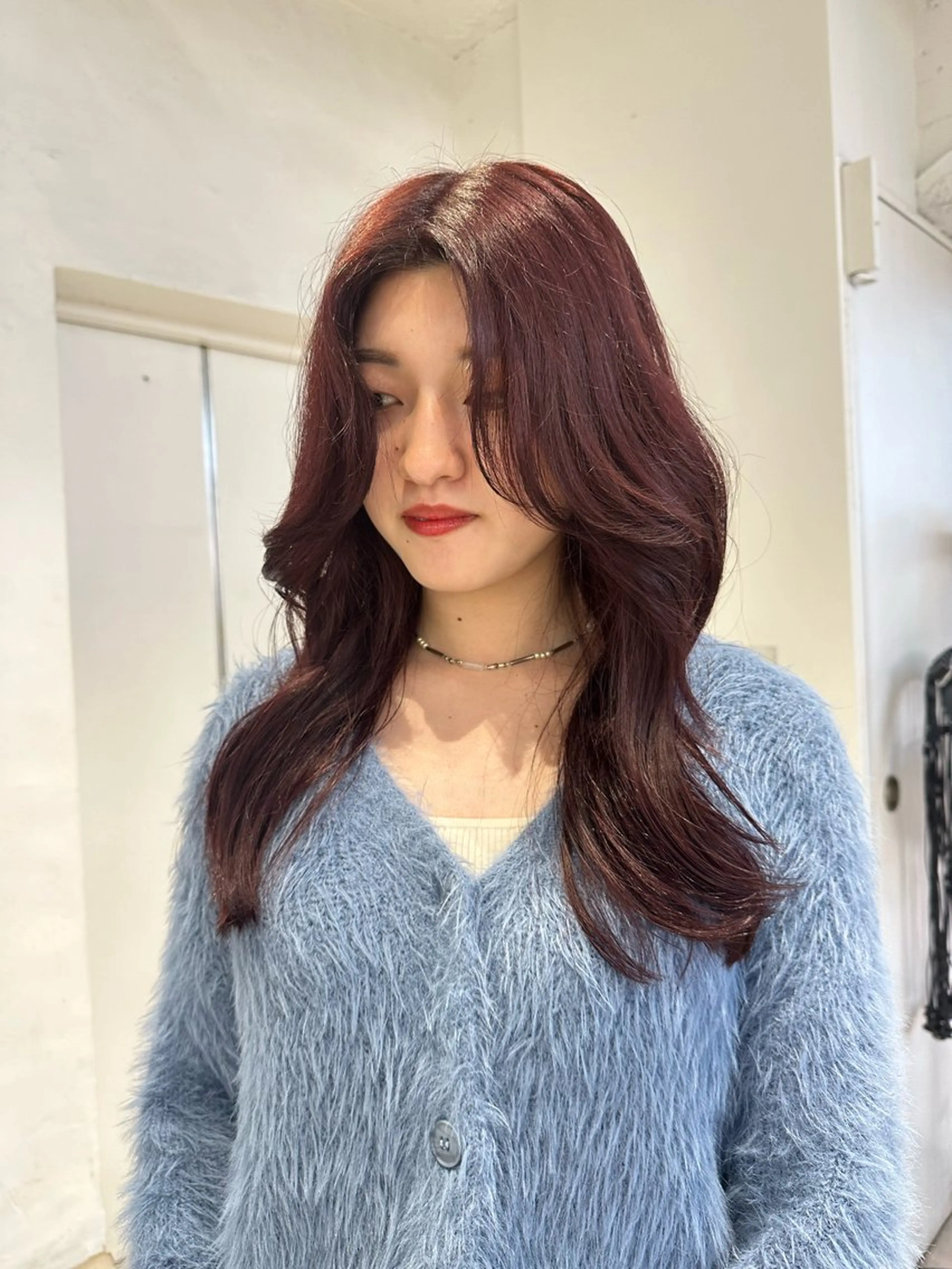 セミロング ヘアカラー トリートメント 🎀韓国レイヤー特化 🎀ベージュ/ミクのヘアスタイル