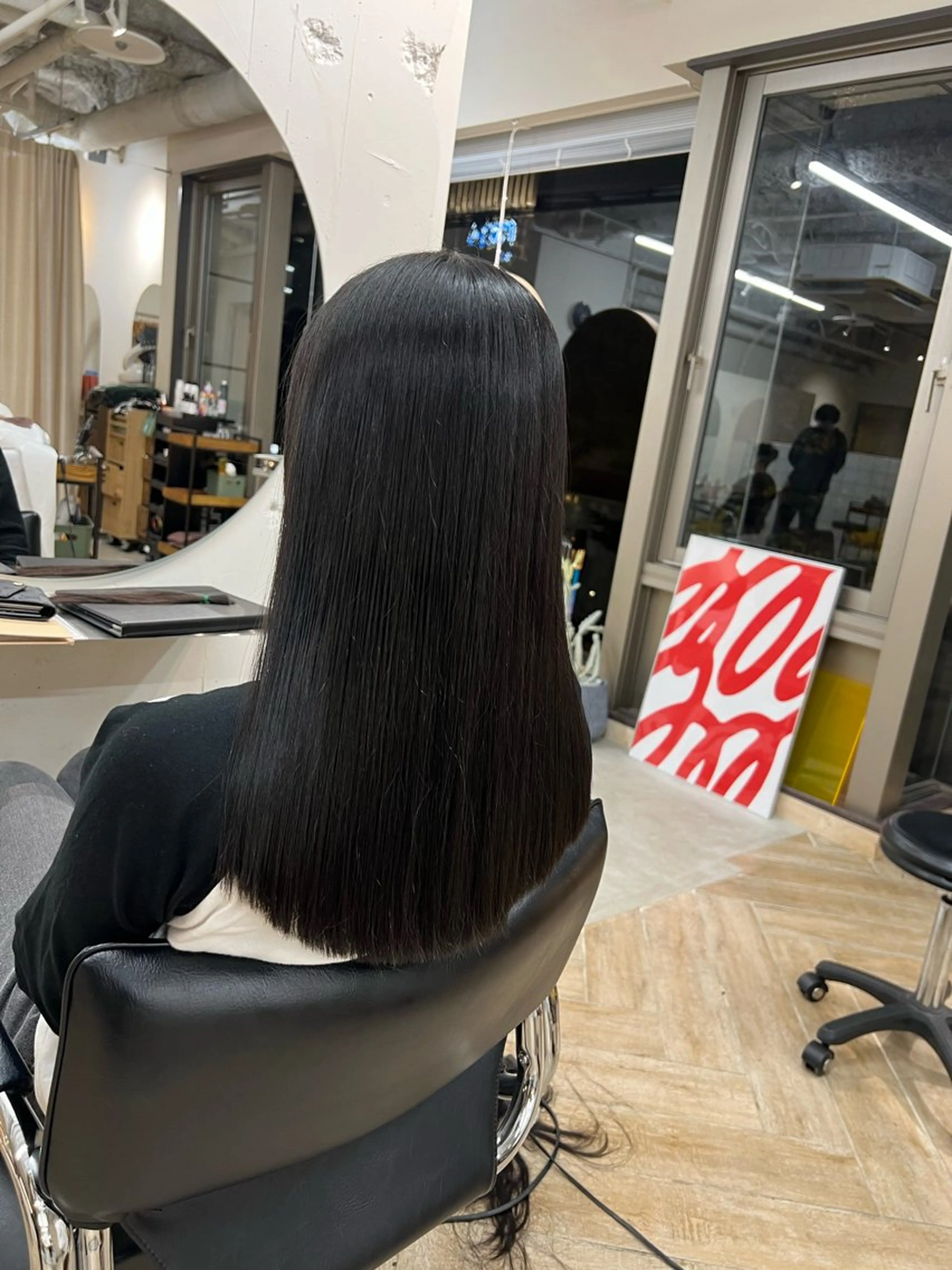 ロング カラー カット ヘアカラー トリートメント ベージュカラー 新潟/万代/井上佑のヘアスタイル