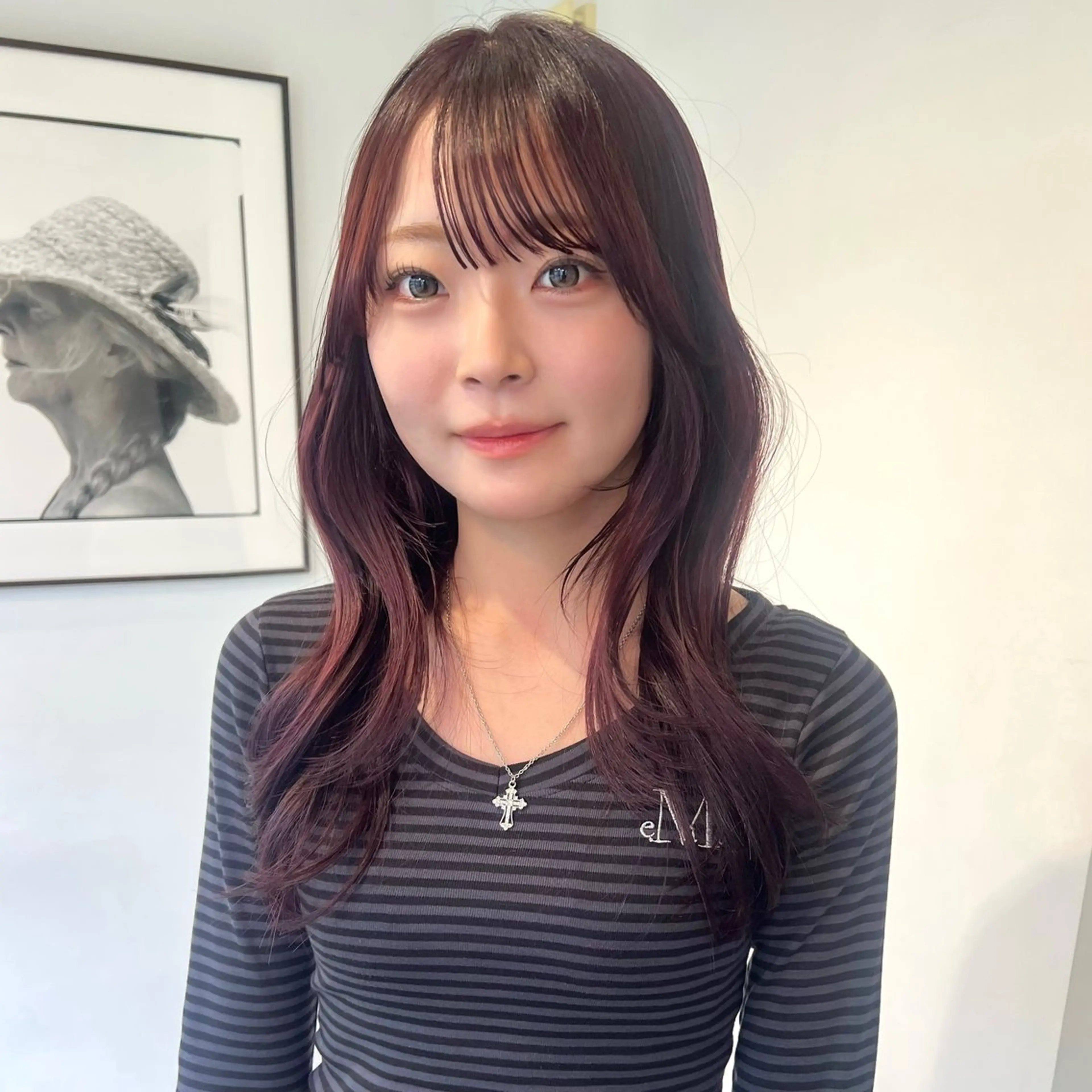 ロング カラー ブリーチ 透明感カラー ラベンダーカラー ブリーチなしカラー ピンクカラー カット ヘアカラー トリートメント レイヤーカット/暖色 カラー/mao🎀のヘアスタイル