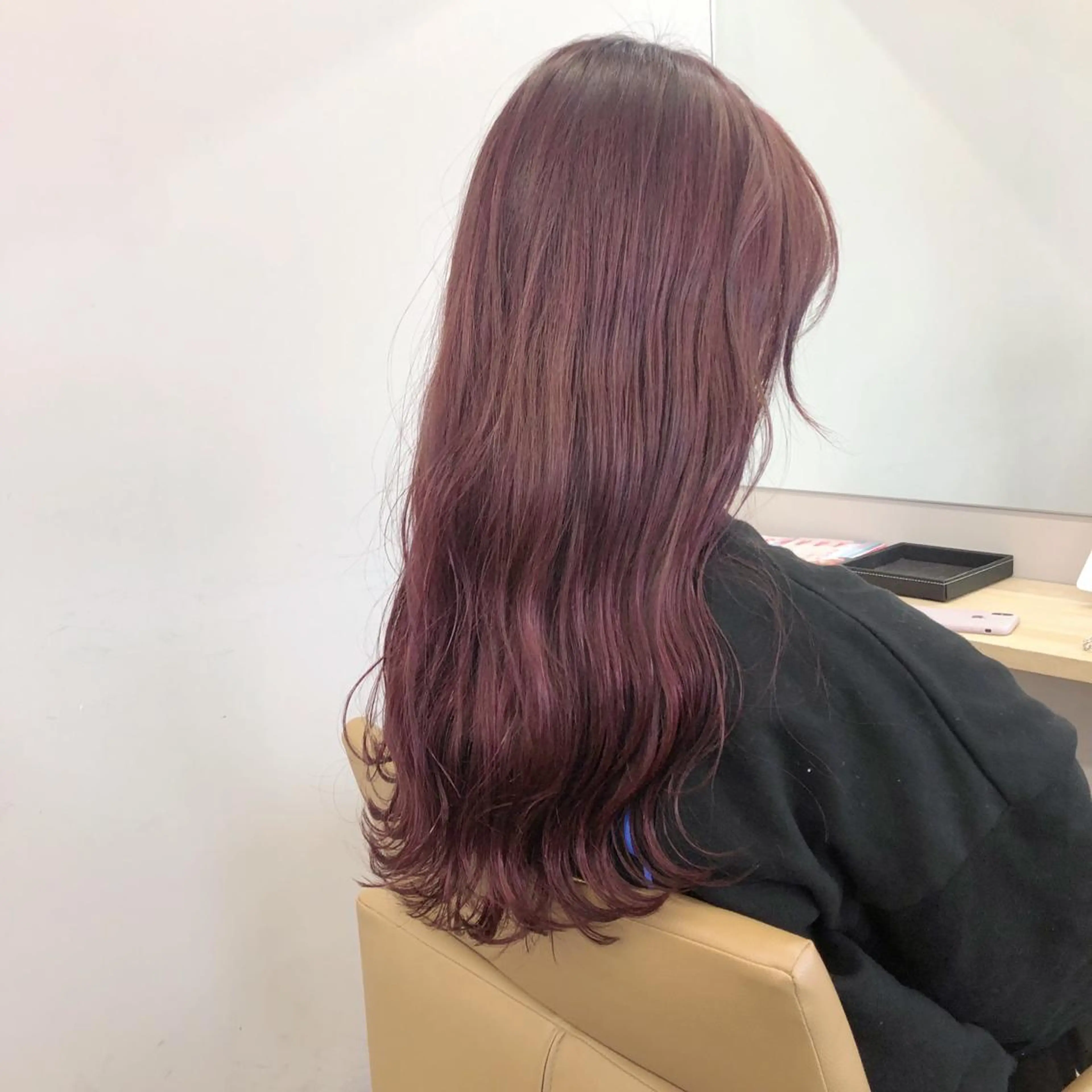 ロング ヘアカラー トリートメント 関 京磨のヘアスタイル
