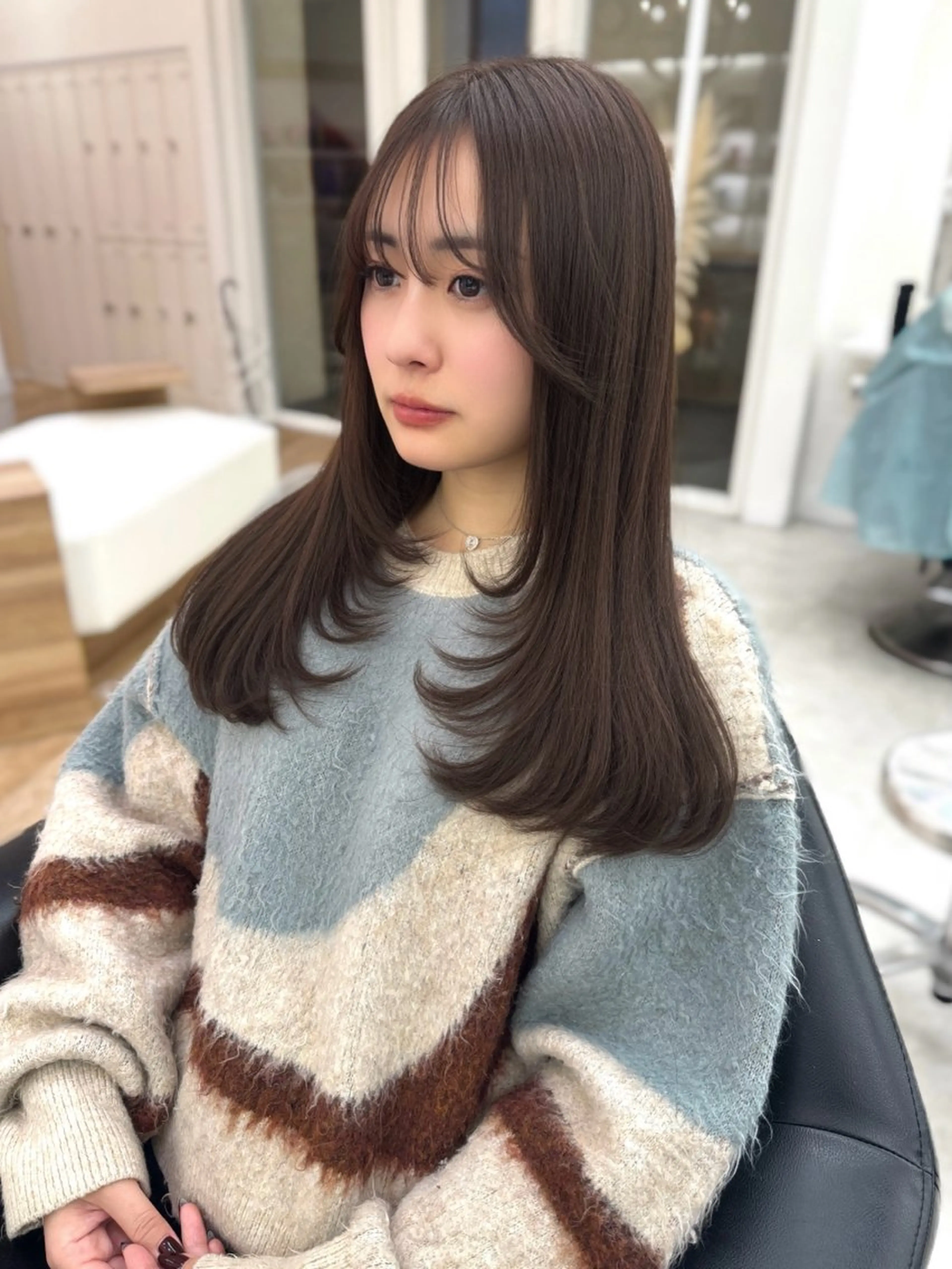 ロング カラー カット ヘアカラー ♡ParveMix NANO♡のヘアスタイル