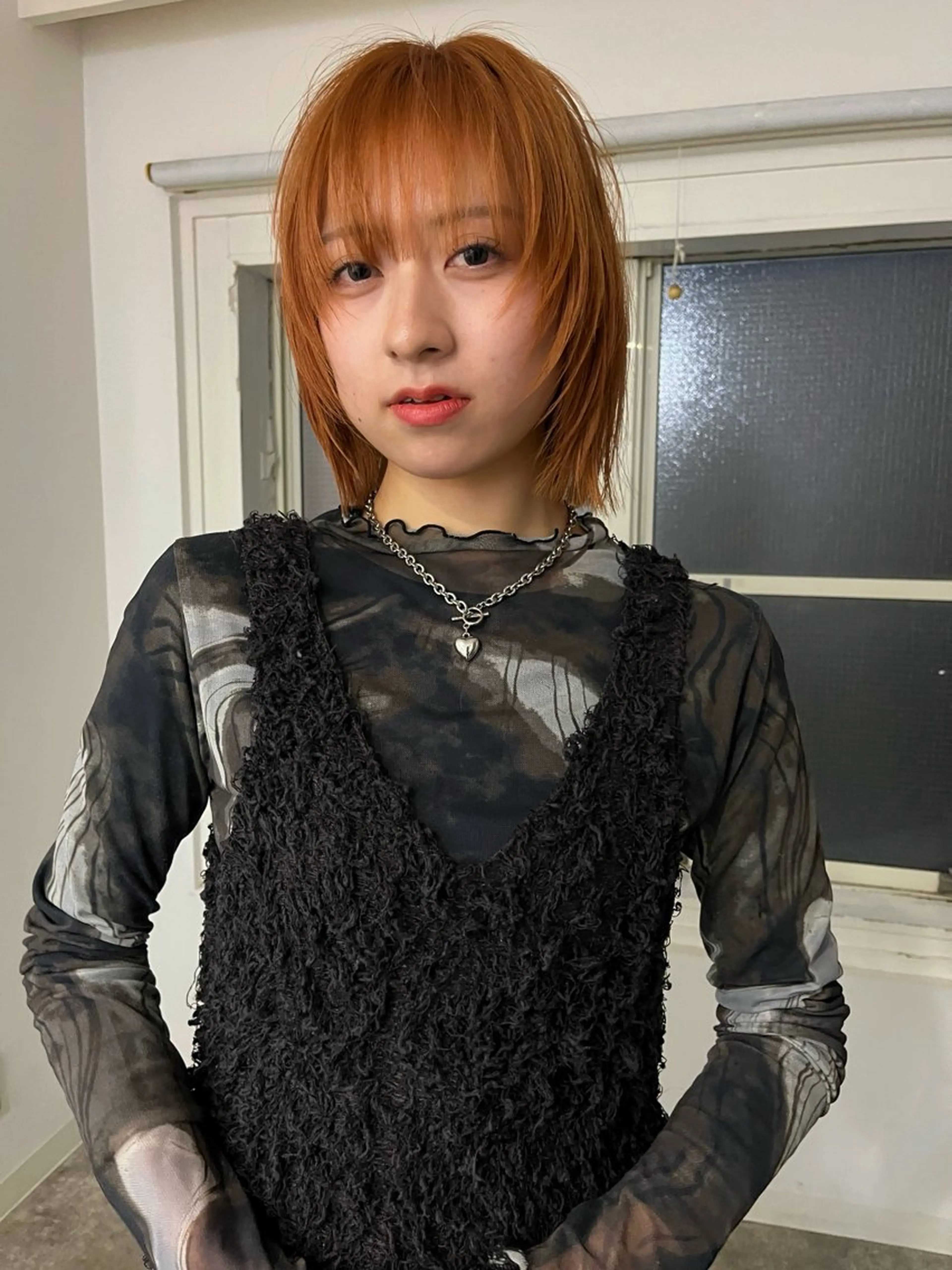 ショート カラー ボブレイヤー ブリーチ ケアブリーチ ボブ レイヤーカット 金井京介/レイヤー /ボブパーマのヘアスタイル