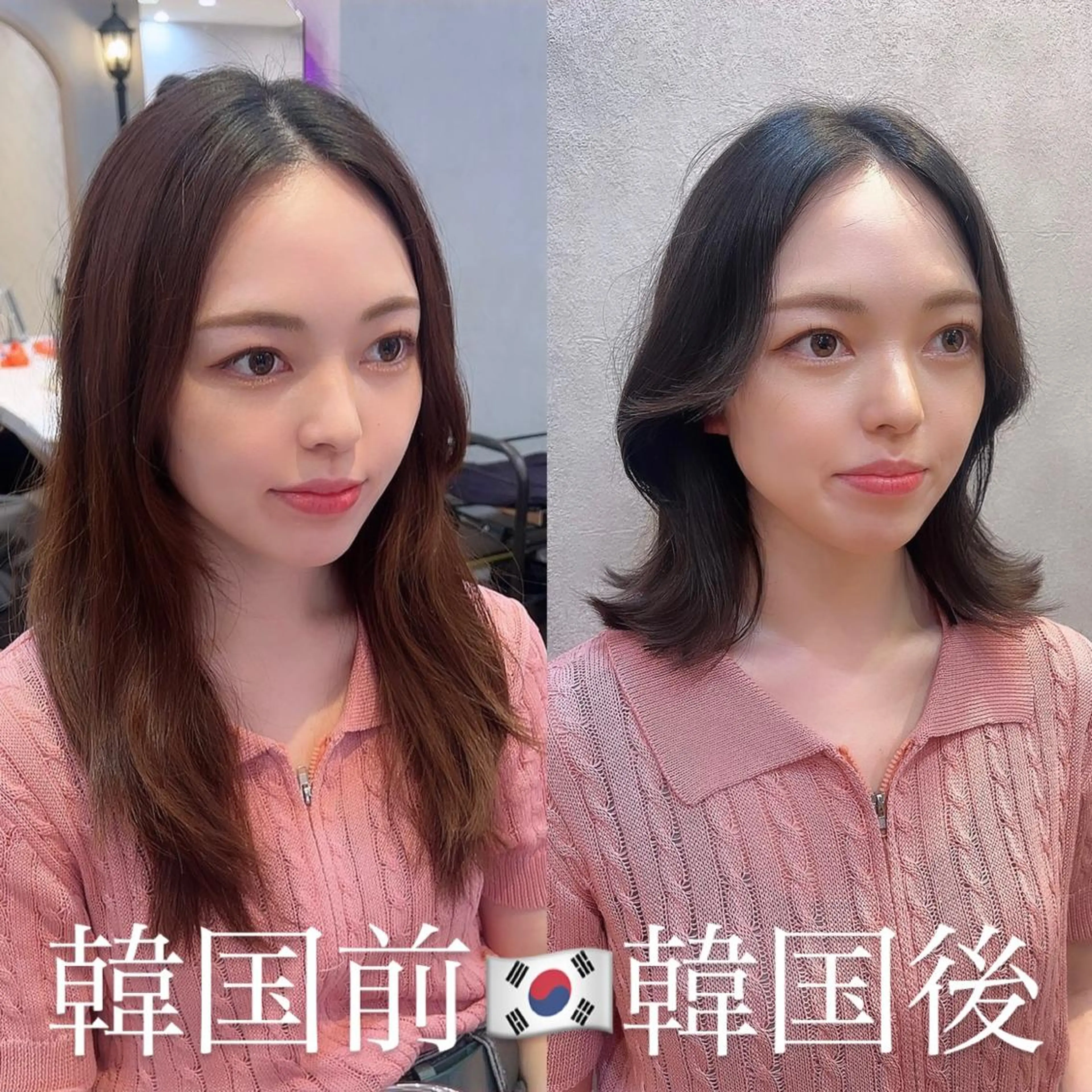 ミディアム カラー アッシュ ブルーカラー ブルーアッシュ 顔周りカット 韓国風ヘア 🩷韓国ヘア/ミディ アム🩷Maikaのヘアスタイル