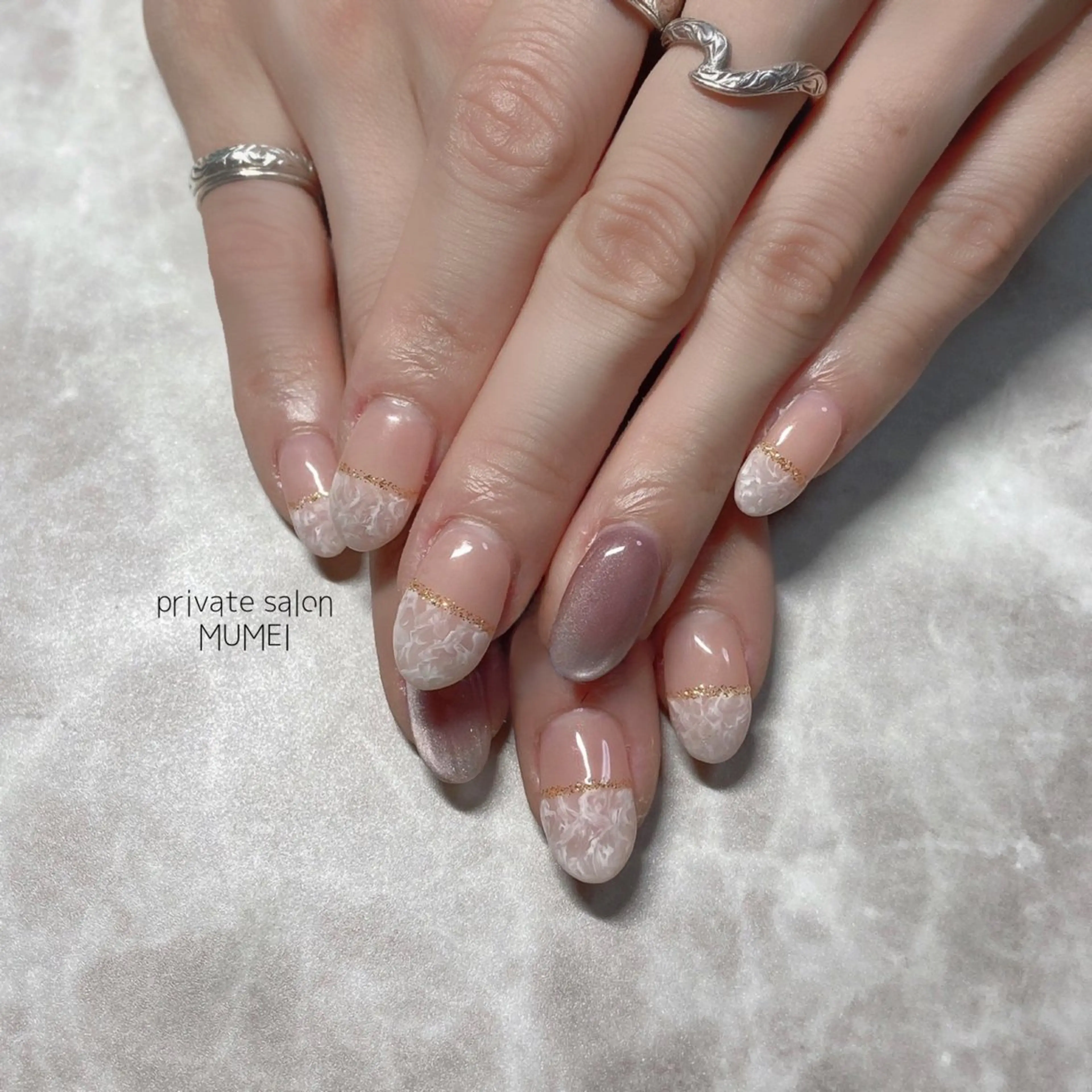 ネイル アートネイル フレンチネイル private salon MUMEI所属・🫧 KAORIのネイルデザイン