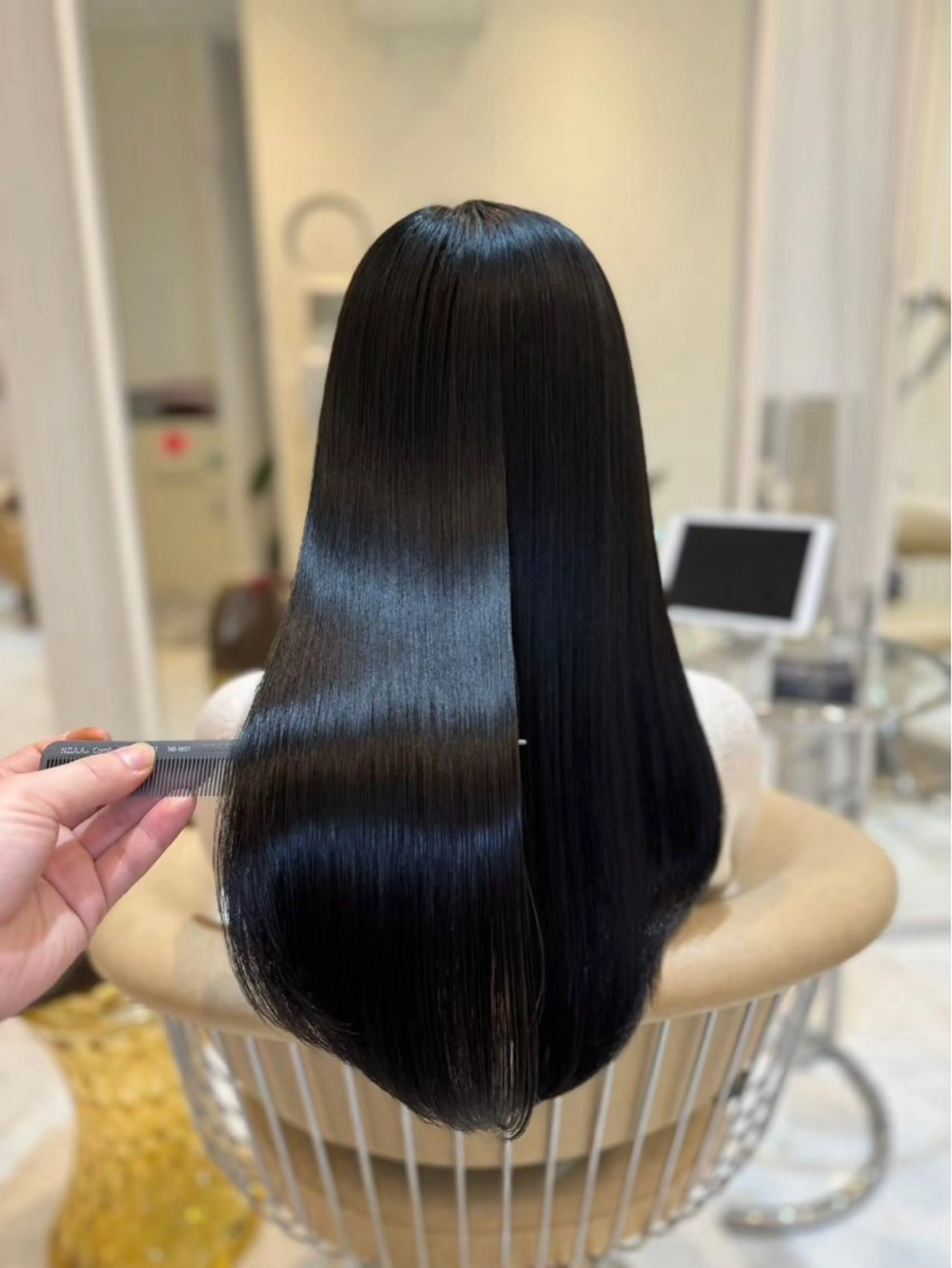 セミロング カラー パーマ ヘアアレンジ 當間 大知のヘアスタイル