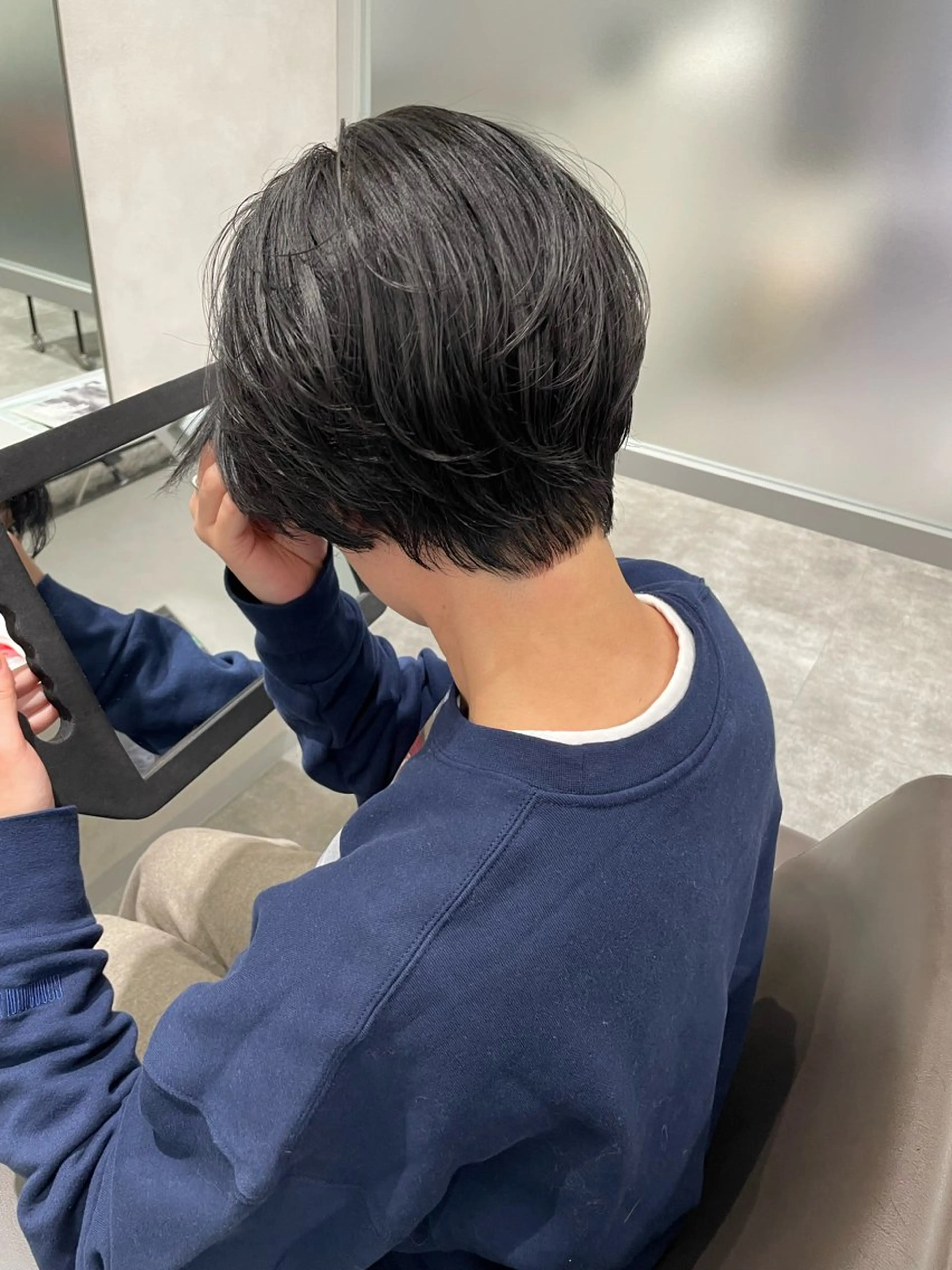 ショート パーマ ショートヘア 細山田 りゅうせいのヘアスタイル