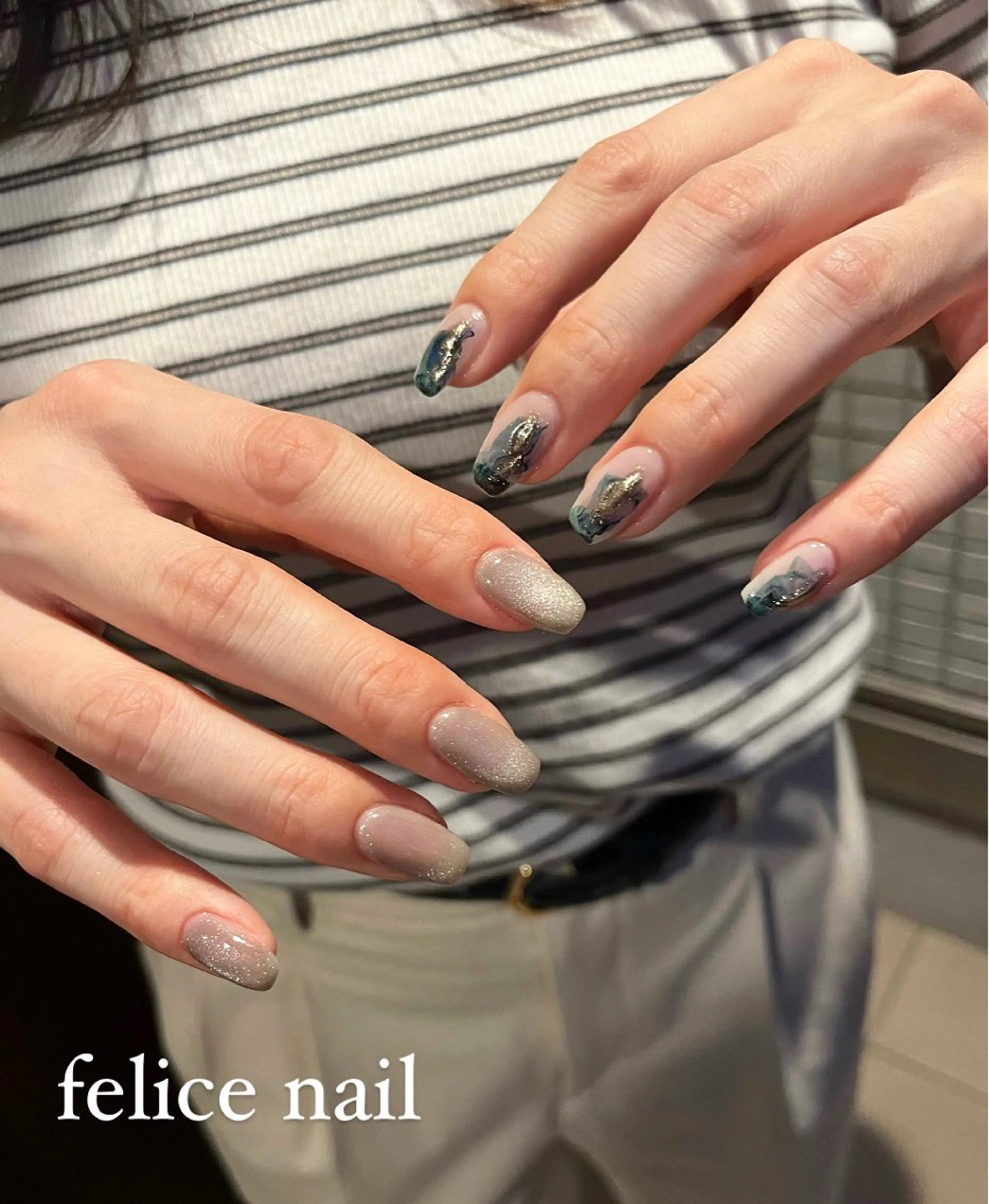ネイル マグネットネイル felice nailのネイルデザイン
