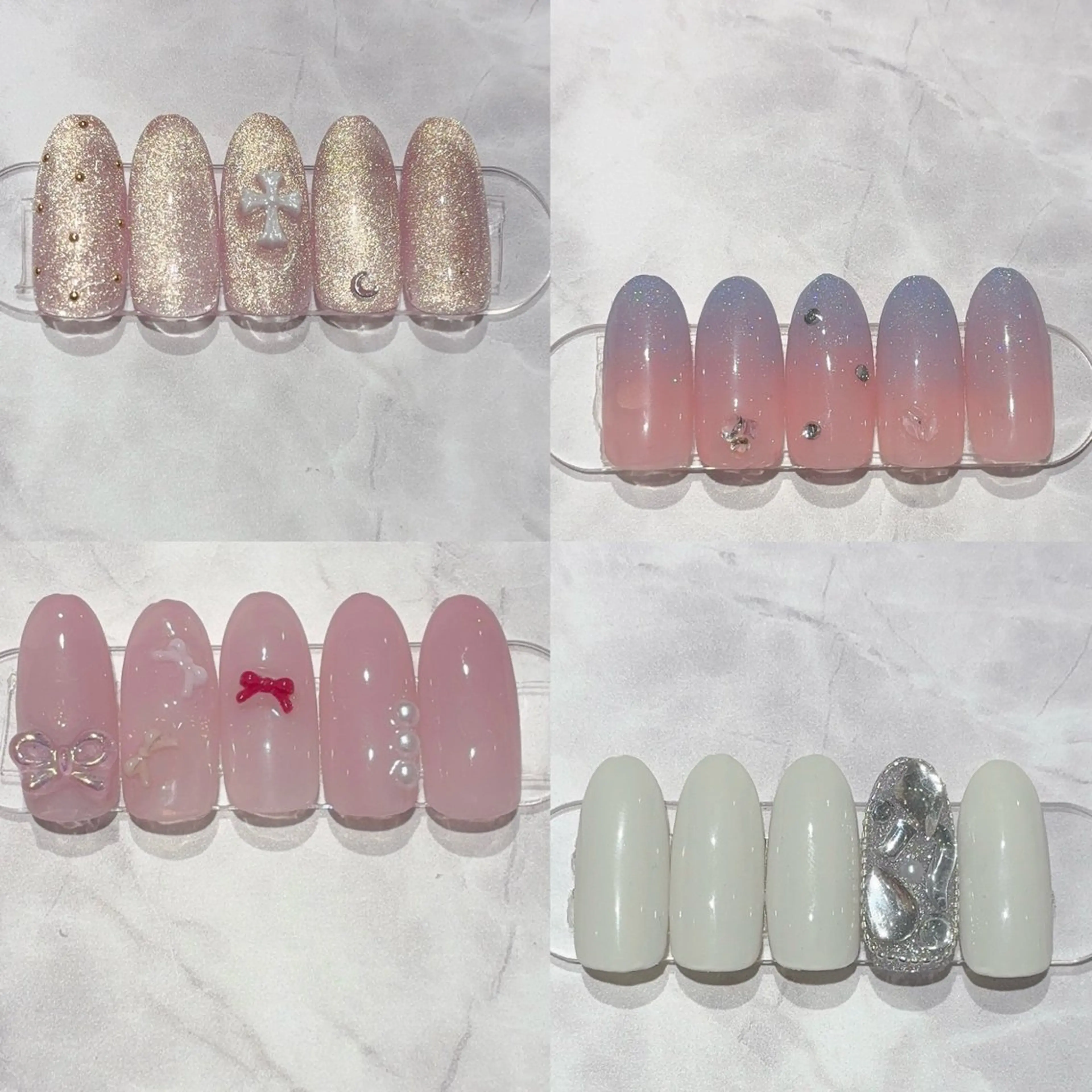 フィルイン🦋【定額】ﾍﾞｰｼｯｸ/シンプル派さんに♡色変更・パーツ位置変更可︎︎︎✿オフ込みの写真