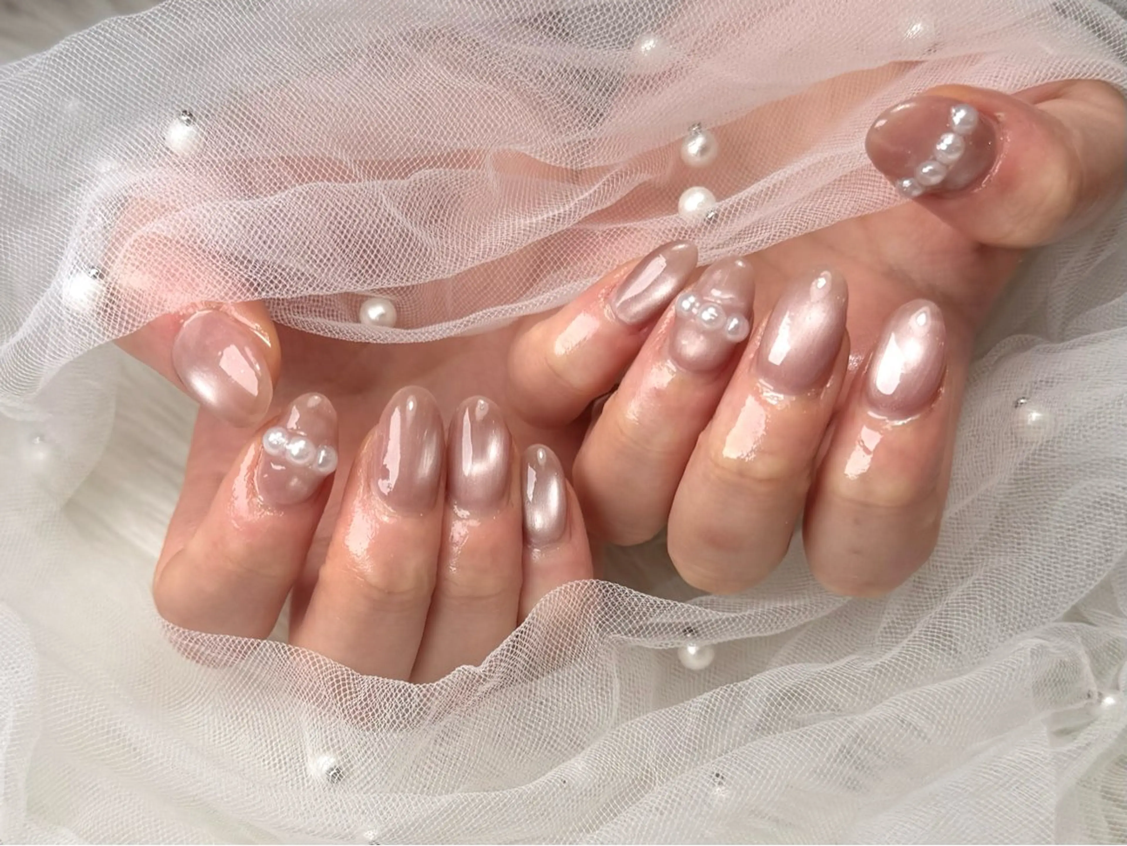 ネイル ハンドネイル ハンドケア peTiT ✨️ yuzuki💞🫧のネイルデザイン