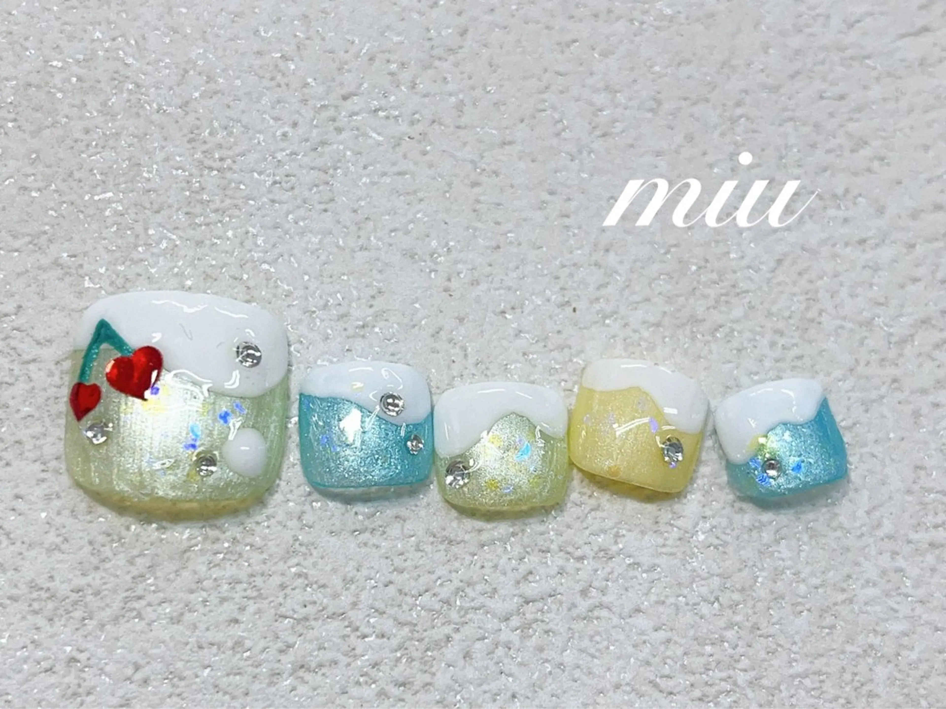 ネイル フットネイル miu nail 🐾mihoのネイルデザイン
