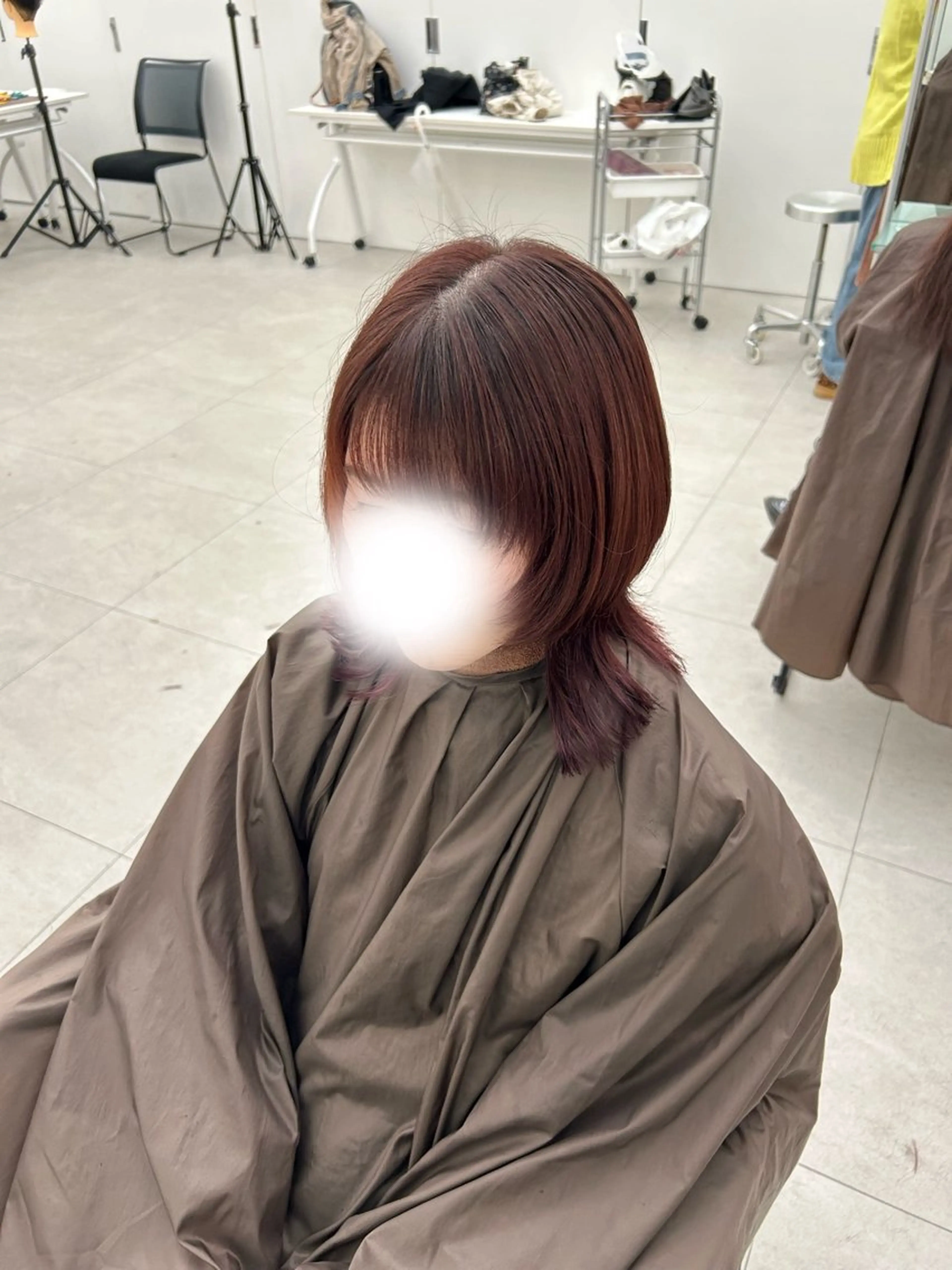 ショート くびれヘア 顔まわりレイヤー 顔周りカット レイヤーカット ウルフカット Kurumi リトル渋谷のヘアスタイル
