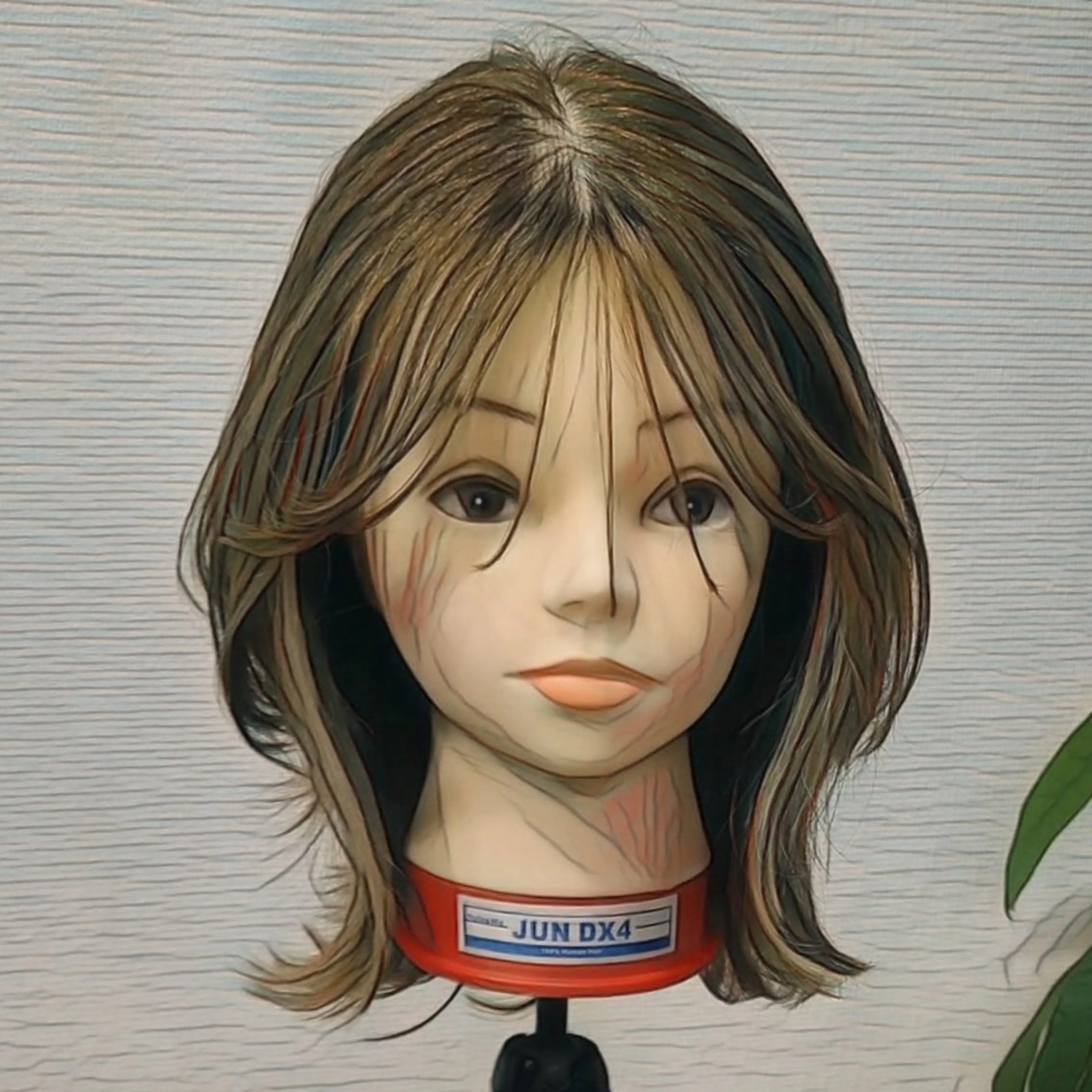 ミディアム シ マのヘアスタイル