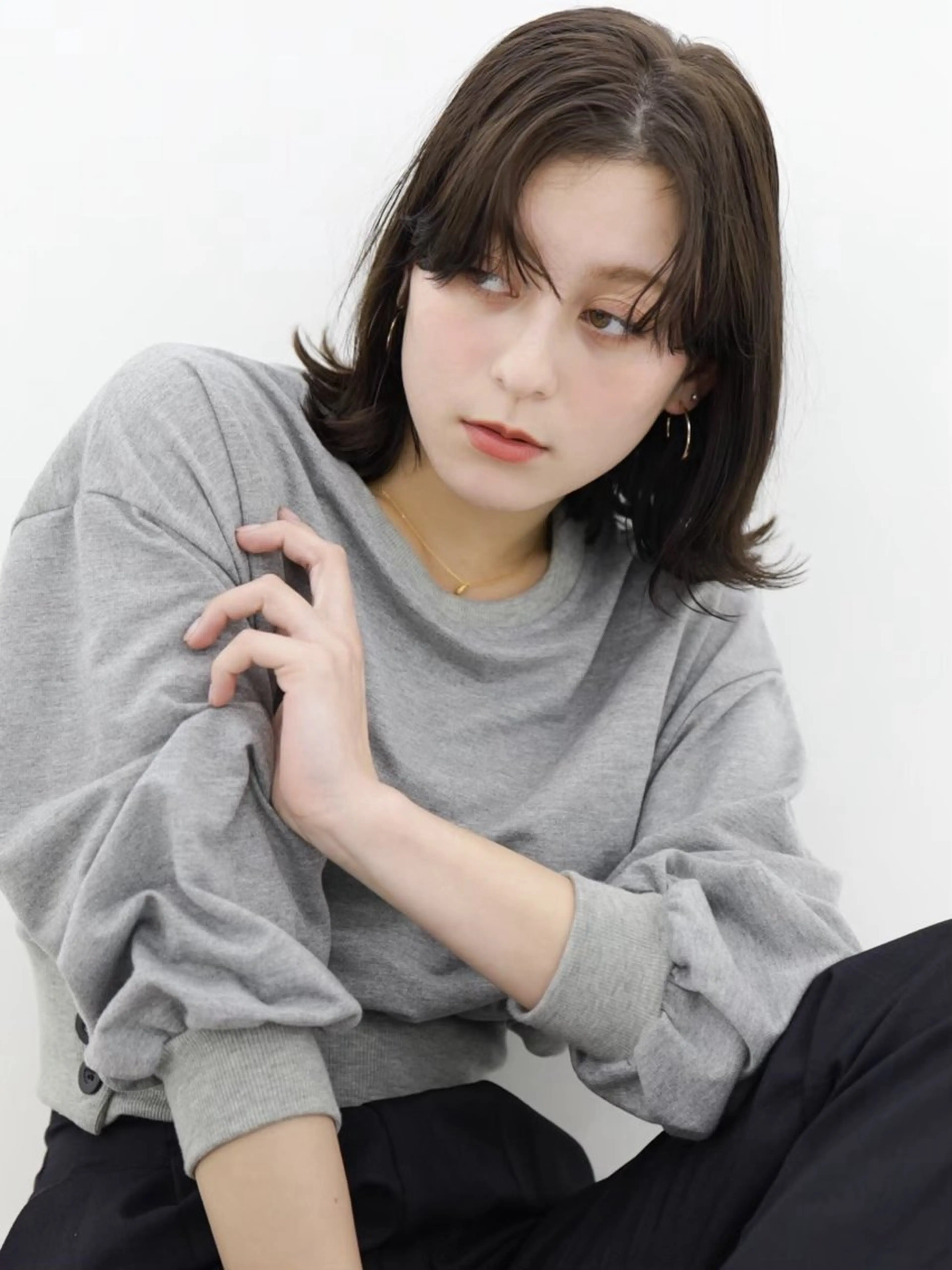 ミディアム milly 梅田店所属・milly SATOMIのヘアスタイル