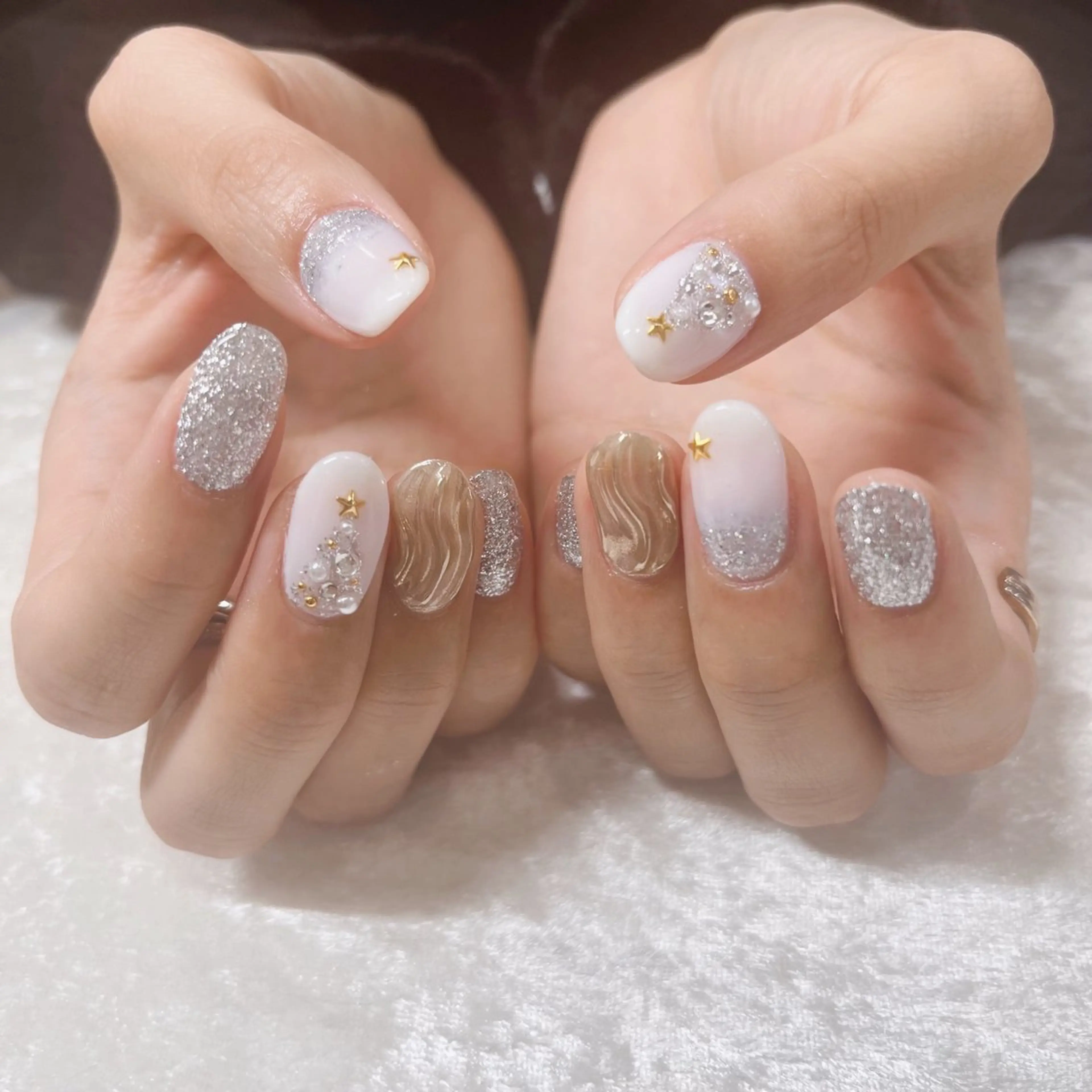 ネイル ハンドネイル Maya 🧊🫧‪のネイルデザイン