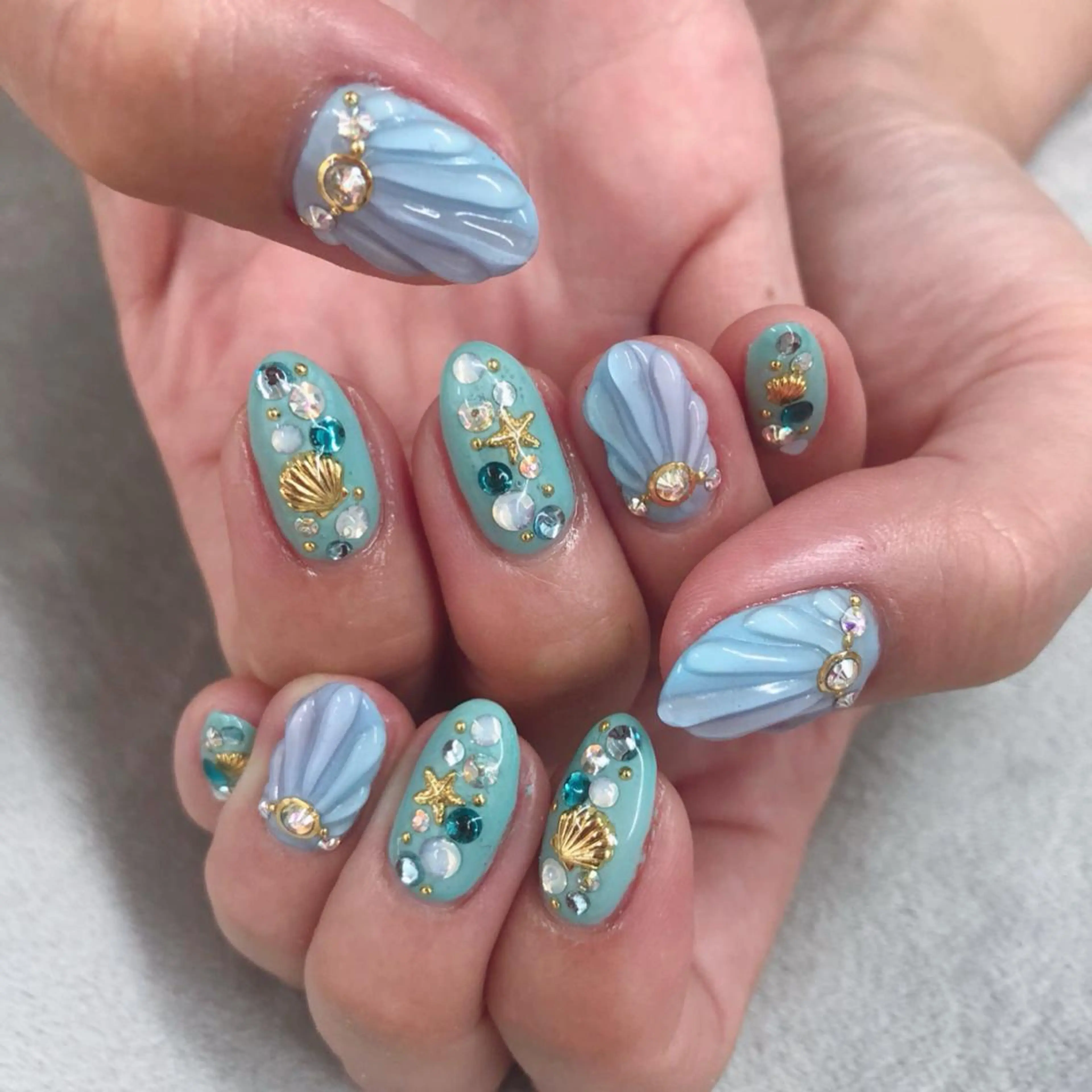 ネイル 夏ネイル ハンドネイル MAYME所属・MAYME TAMAKIのネイルデザイン