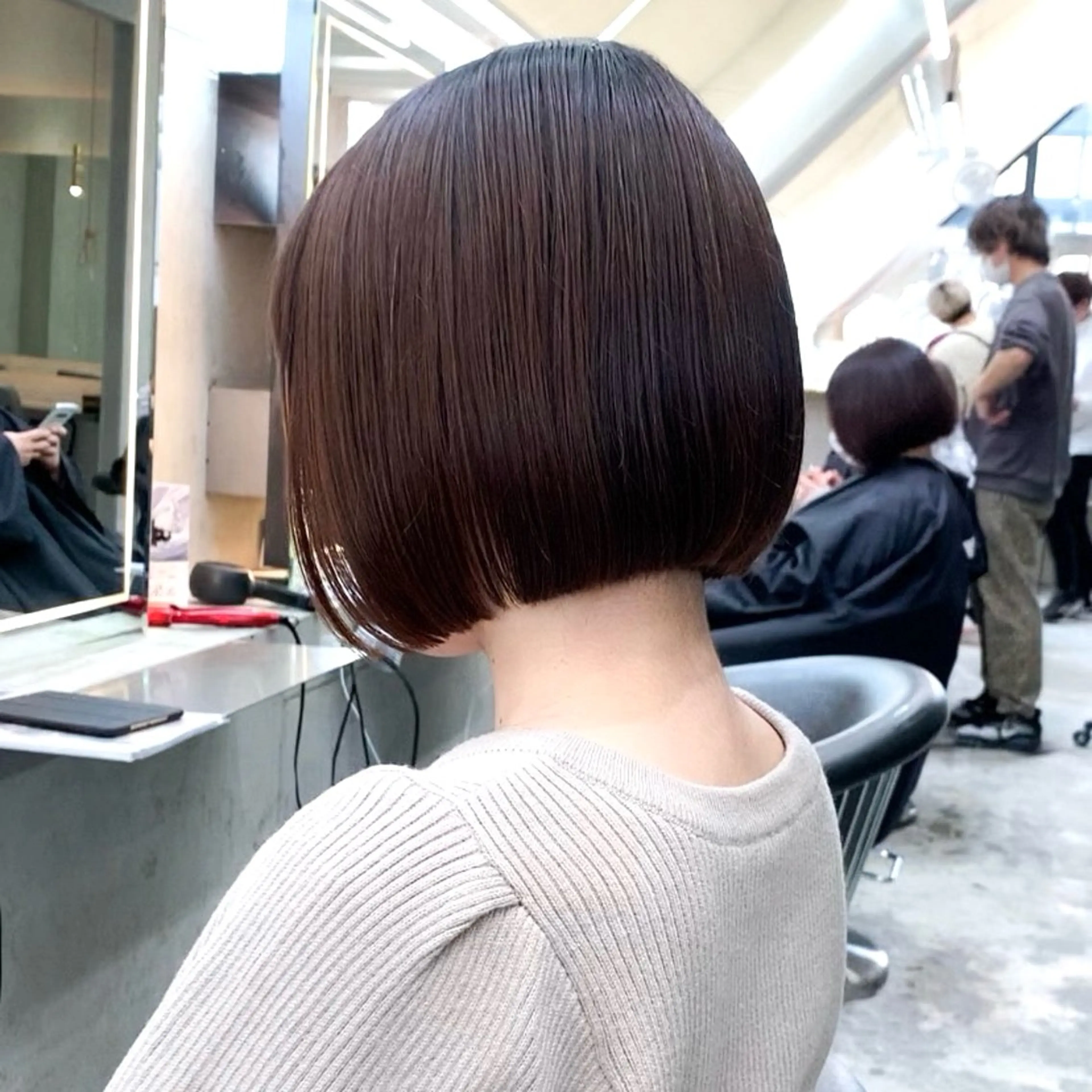 ミディアム ボブ ボブ/くびれボブ/ 髪質改善/Ru-kaのヘアスタイル