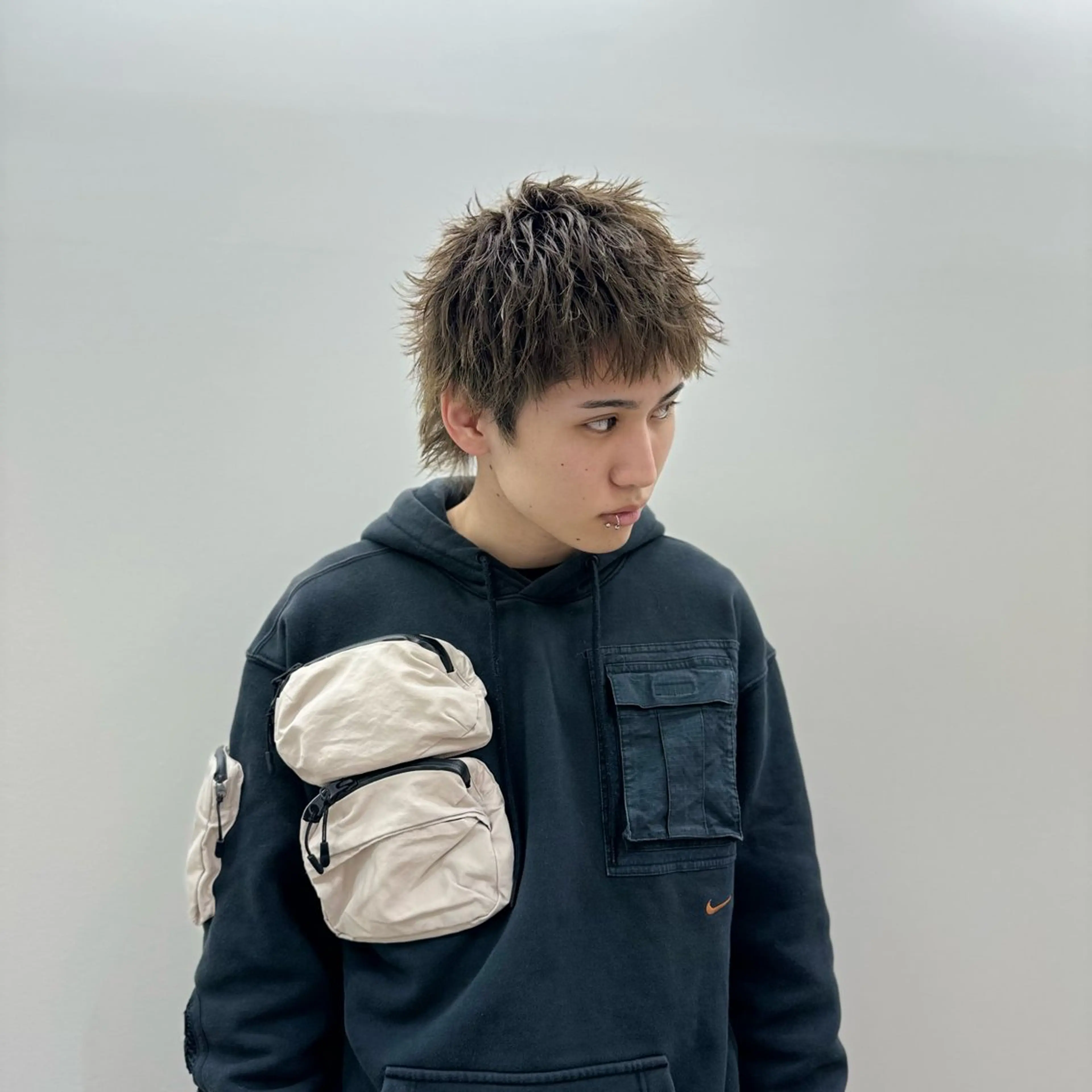 ショート パーマ メンズ メンズ/パーマ/ 京都駅/井上光のヘアスタイル