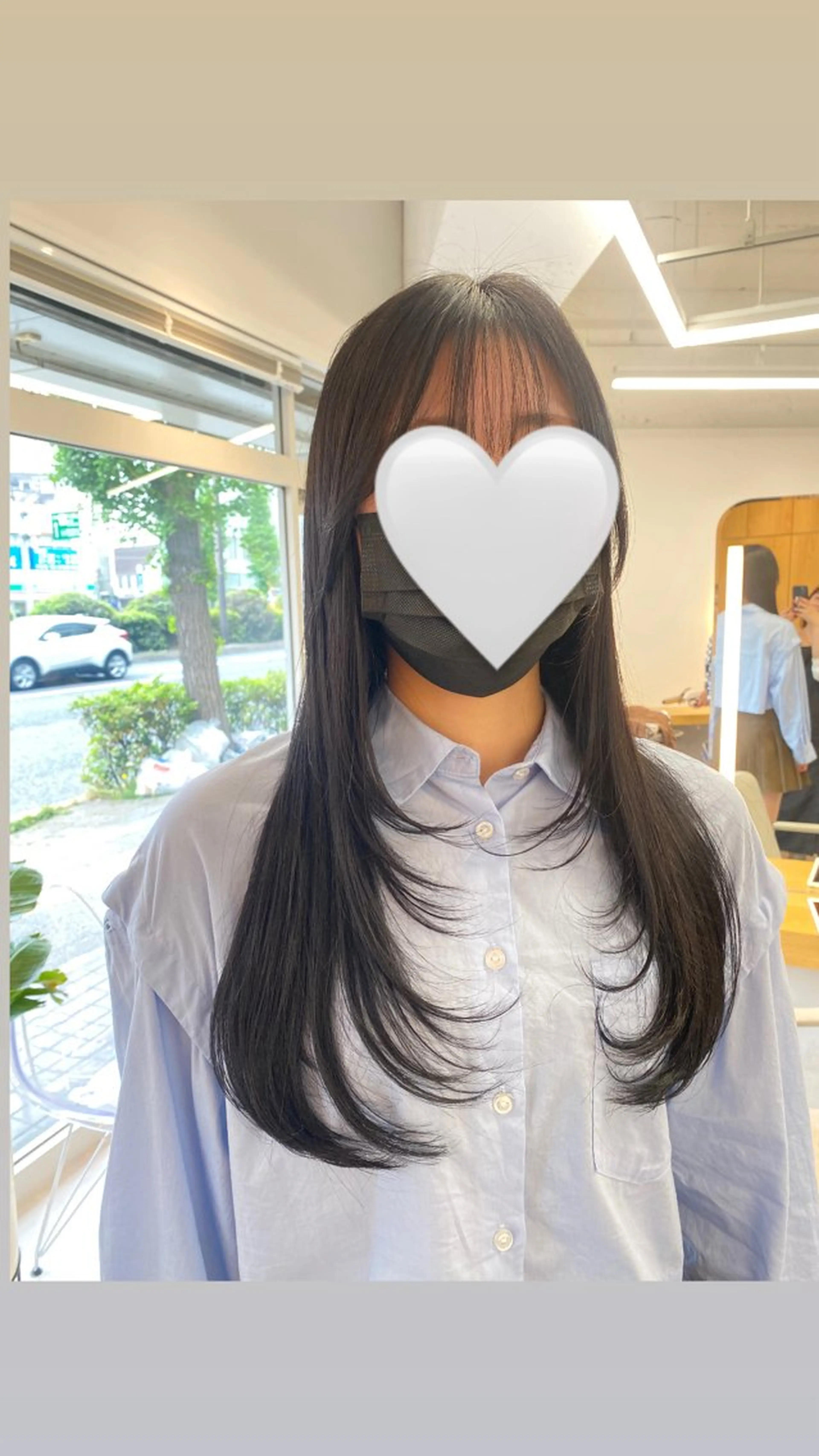ロング レイヤーカット 濱﨑 紅葉のヘアスタイル