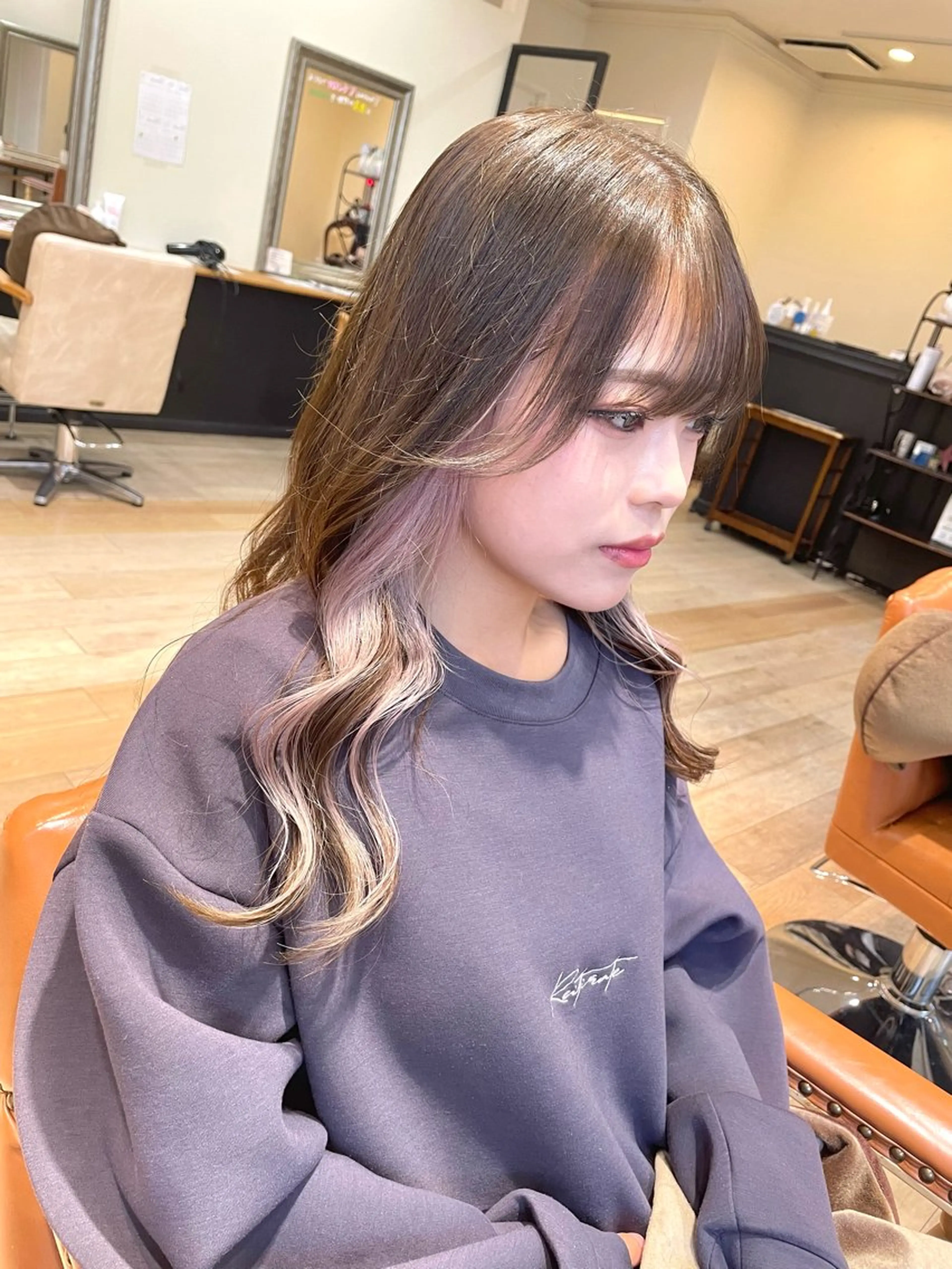 セミロング 亀川蓮 Agu hairのヘアスタイル