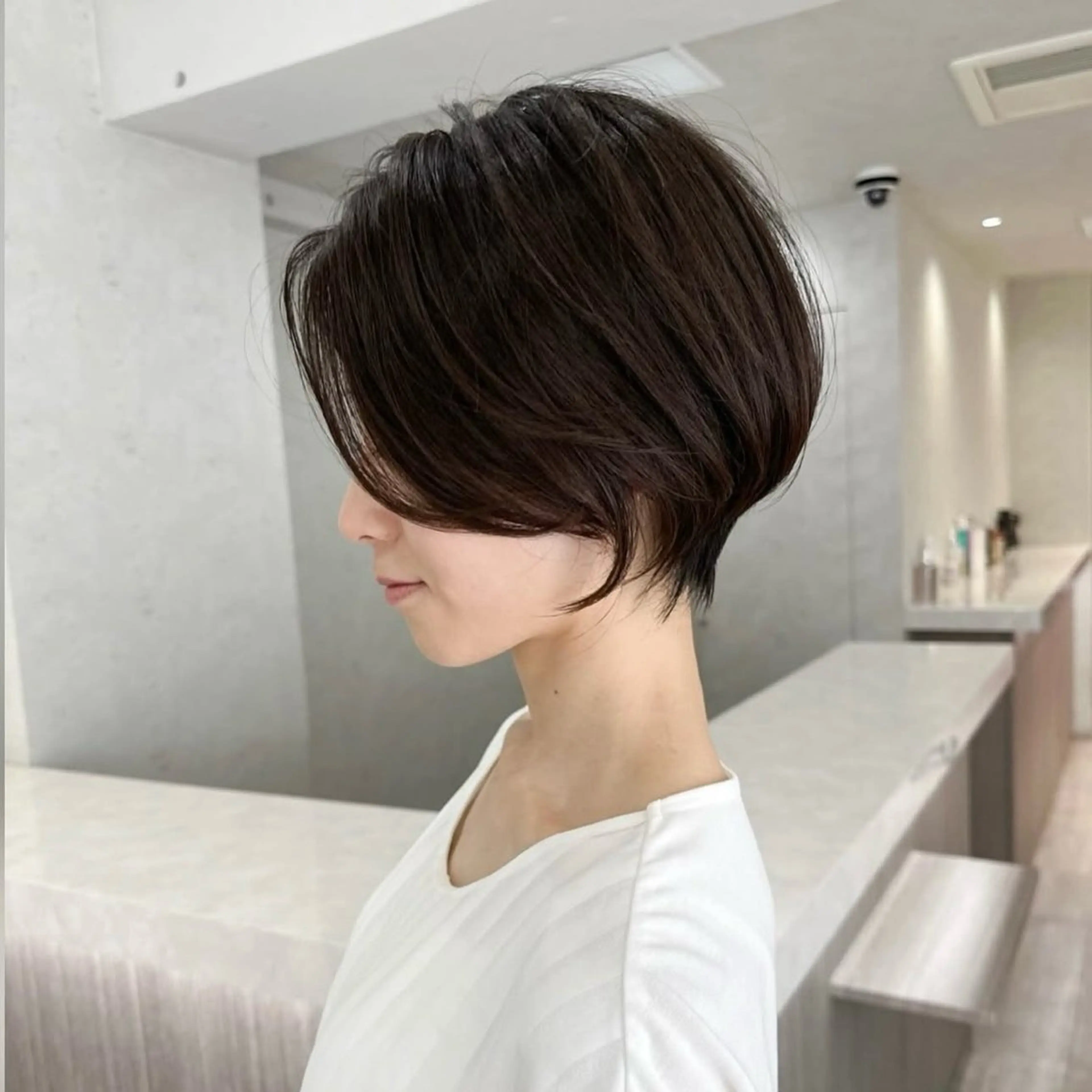 ショート 透明感カラー ふうか　渋谷のヘアスタイル