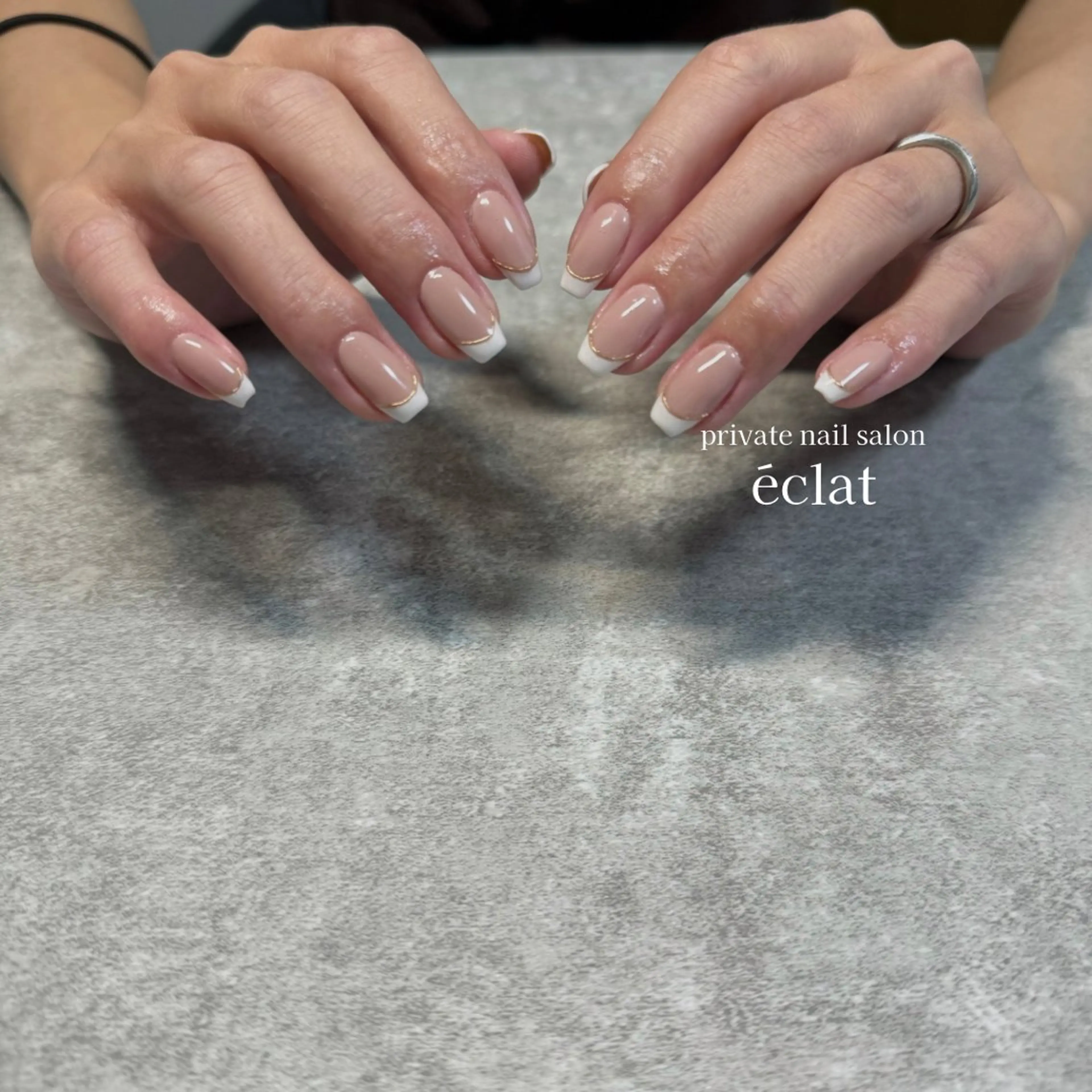 ネイル フレンチネイル nailsalon éclatのネイルデザイン