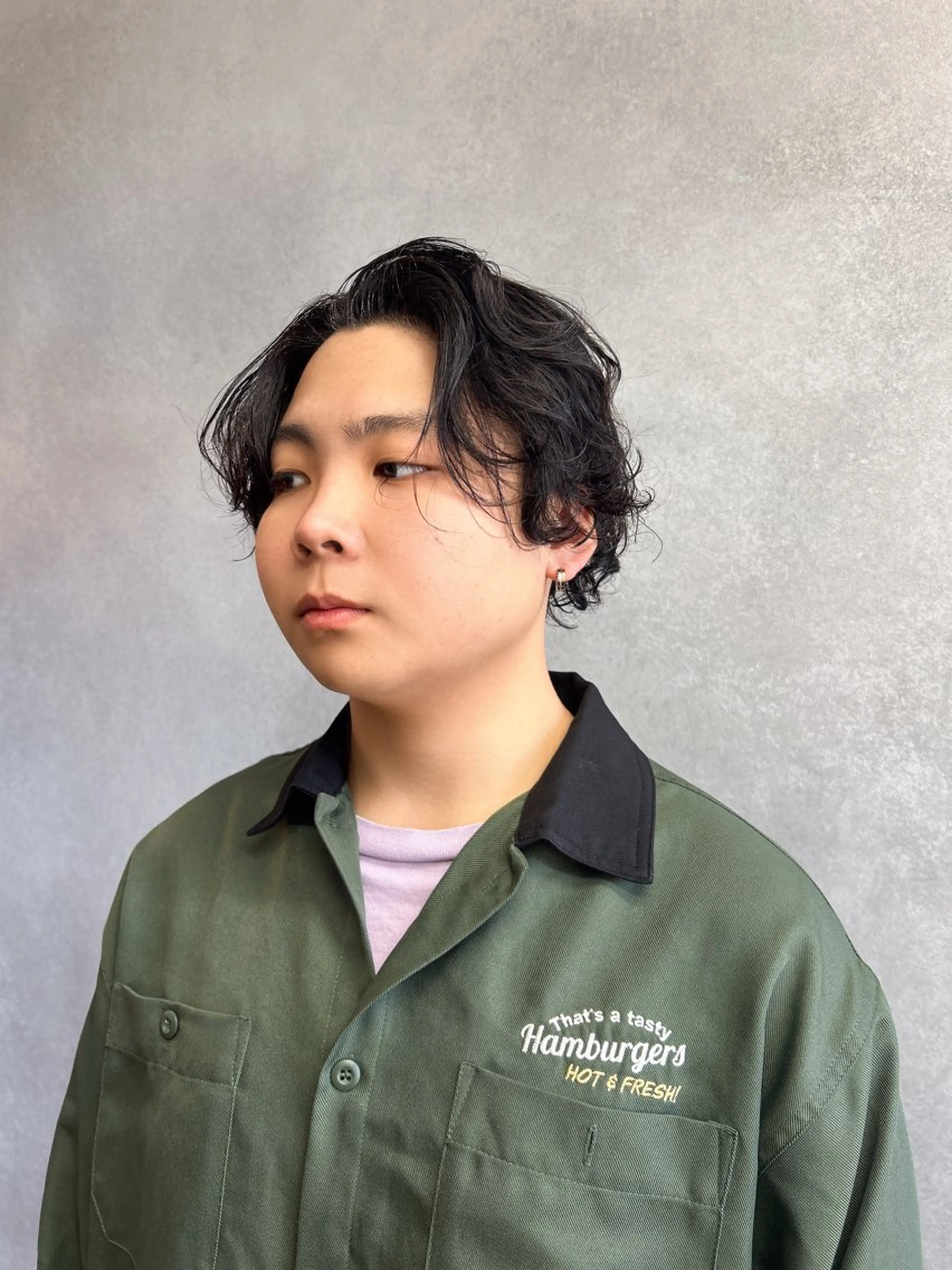 ショート パーマ 伶風/デザインカット /ボブ/透明感カラーのヘアスタイル