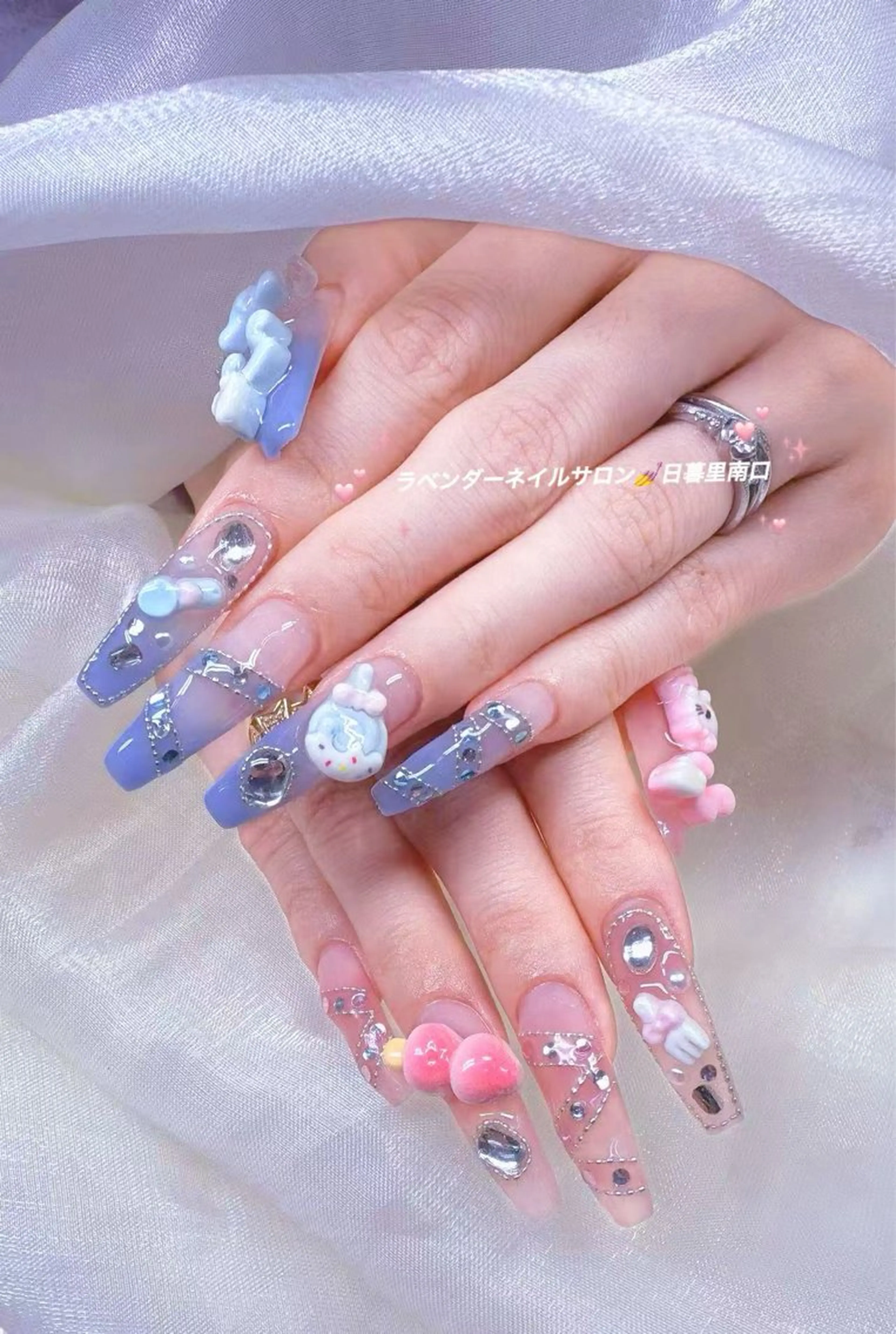 ネイル ラベンダー💖日暮里 ルル💖ネイルのネイルデザイン