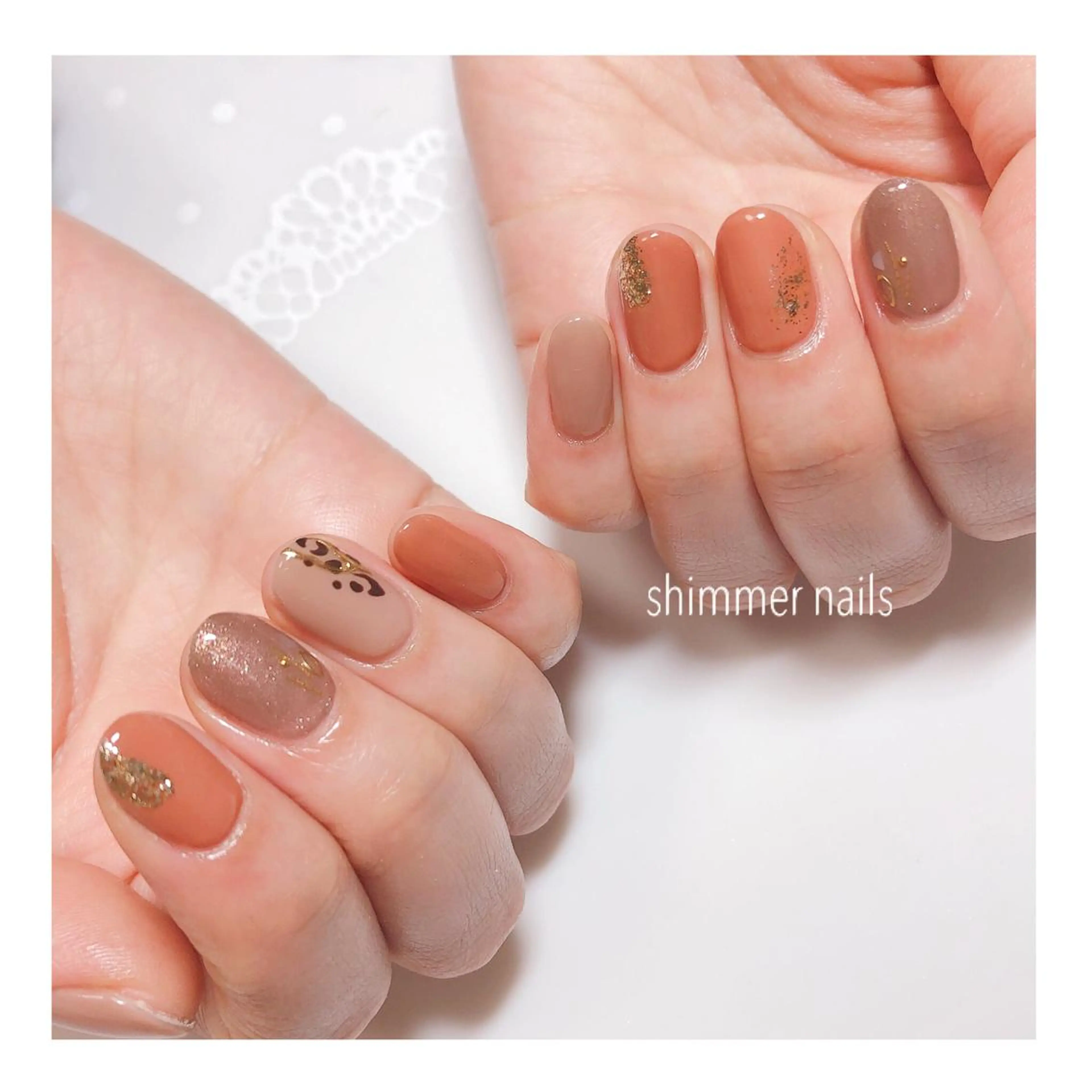 ネイル アニマル柄 フットネイル shimmer nailsのネイルデザイン