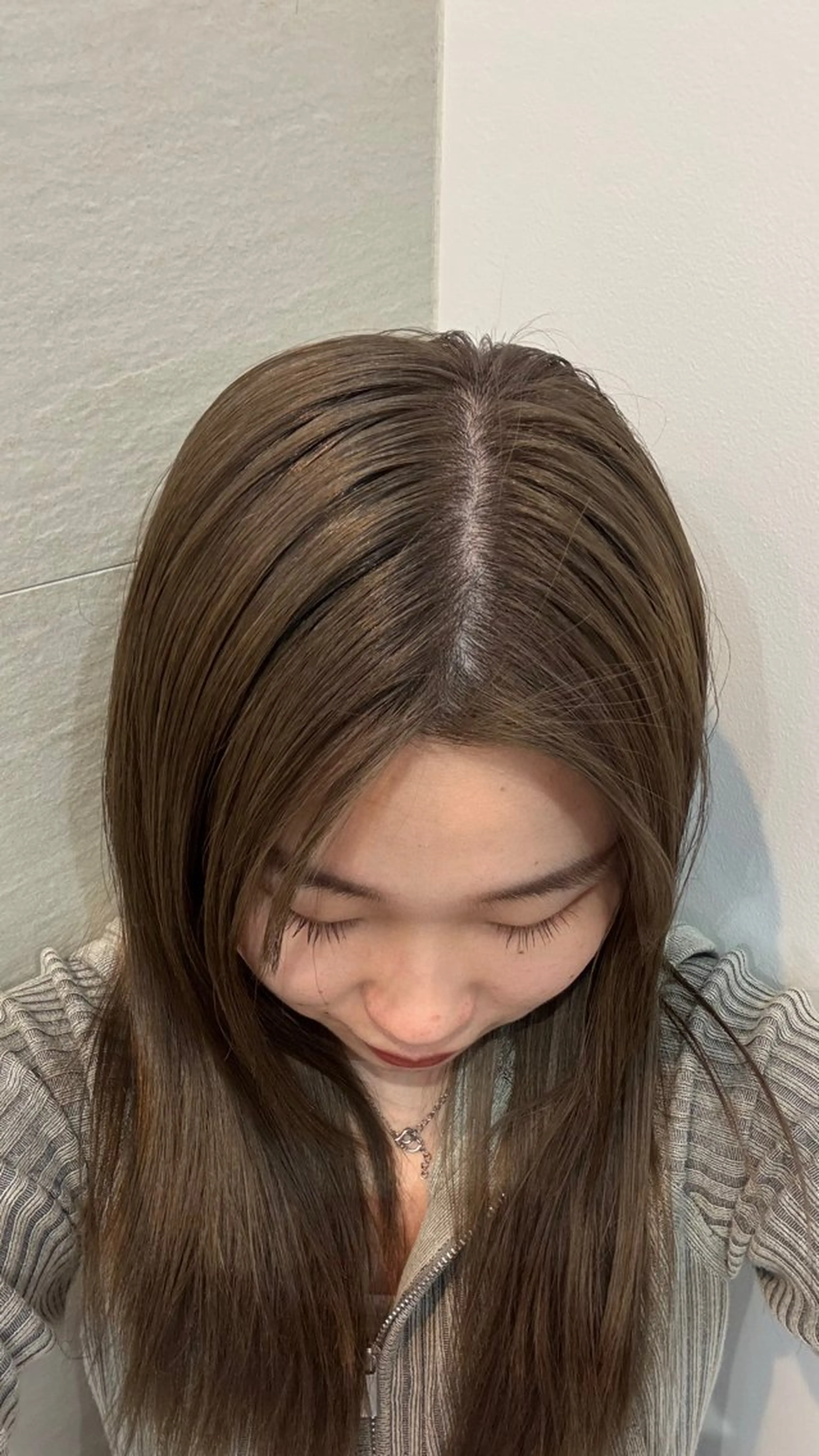 セミロング 透明感カラー🤎/ ツヤカラー/さくらのヘアスタイル