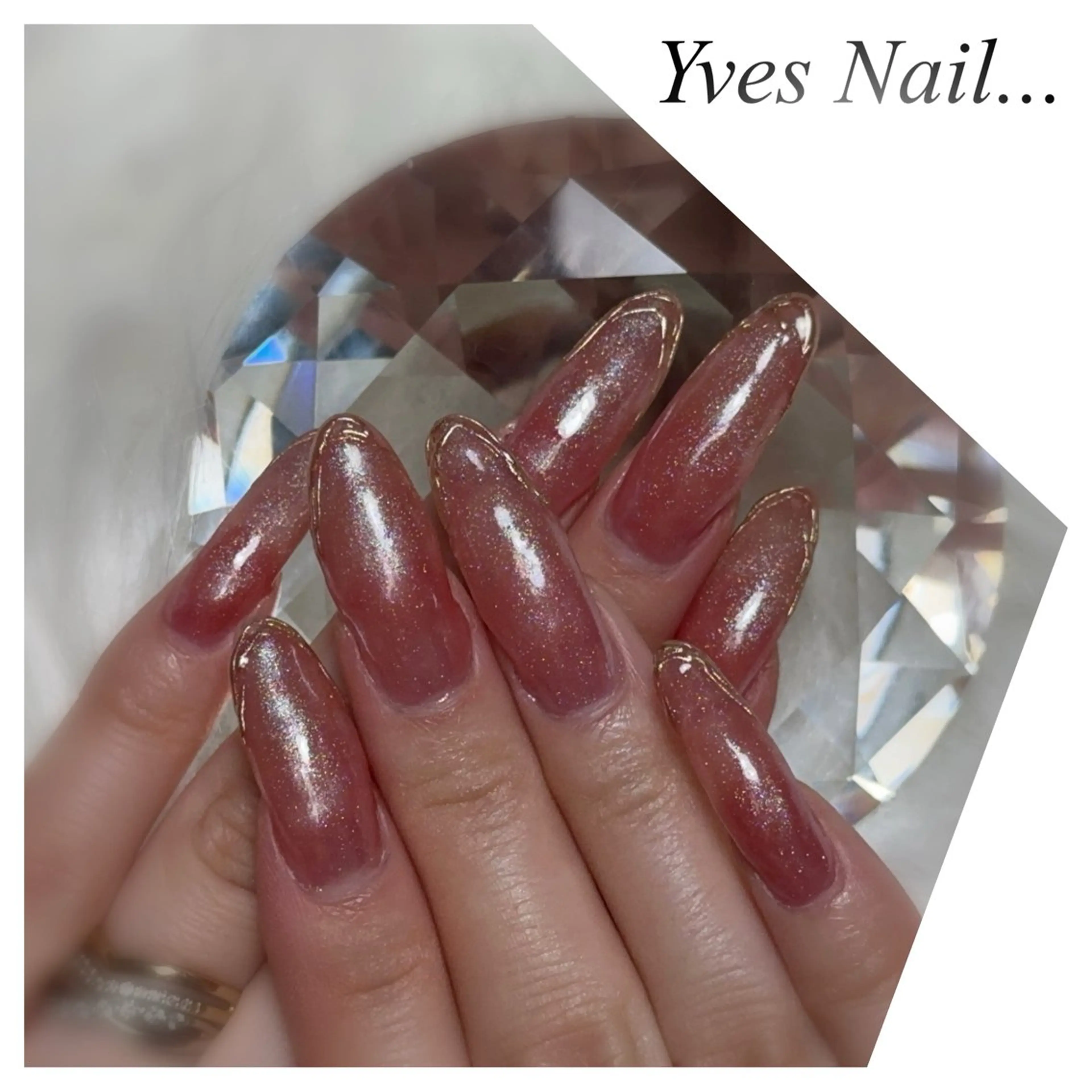 ネイル ロングネイル マグネットネイル ハンドネイル kanno yのネイルデザイン