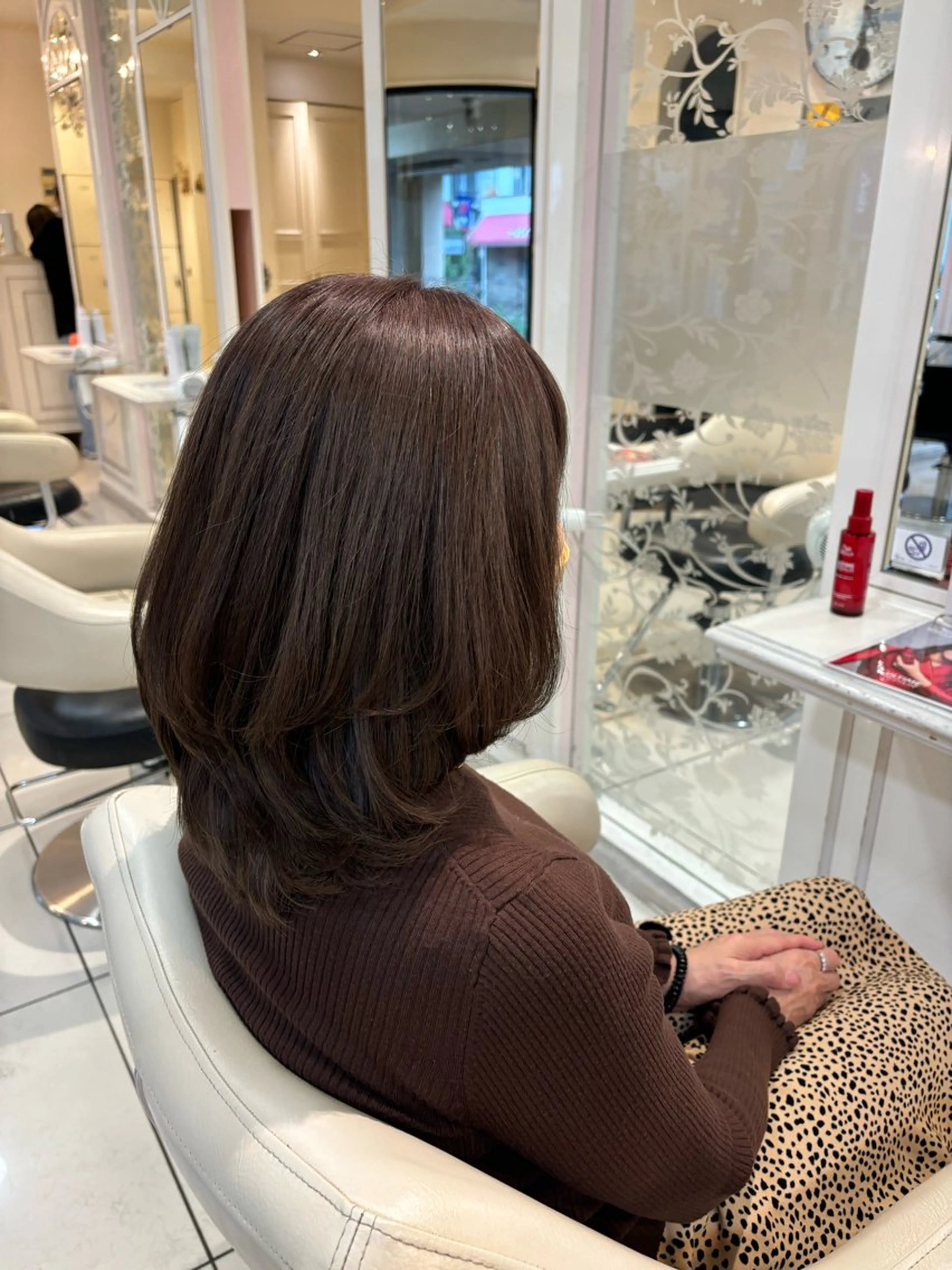 ミディアム 艶髪✨髪質改善カラー 楠本浩子のヘアスタイル