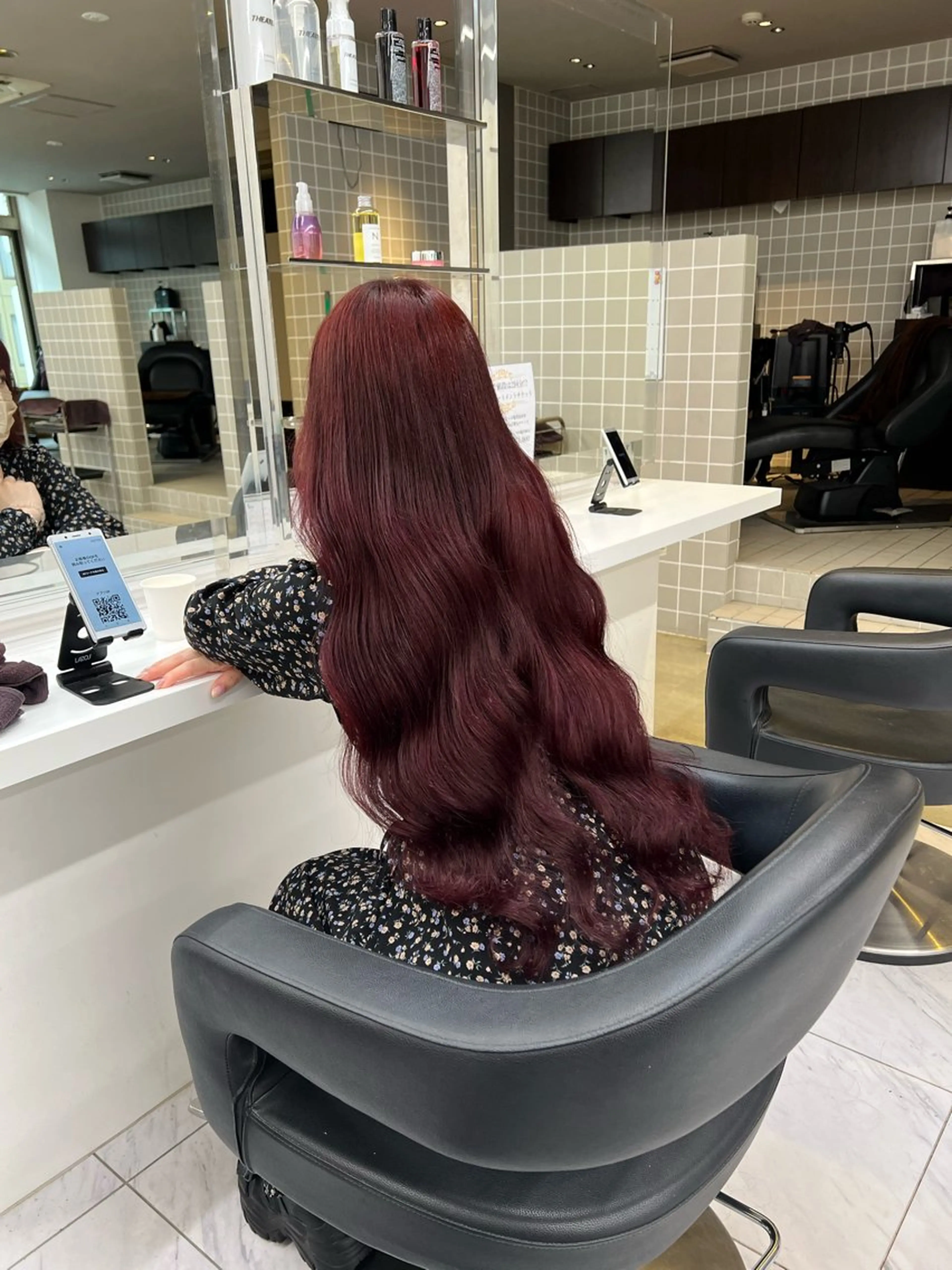 ロング カラー カット 韓国レイヤーカット /REIのヘアスタイル