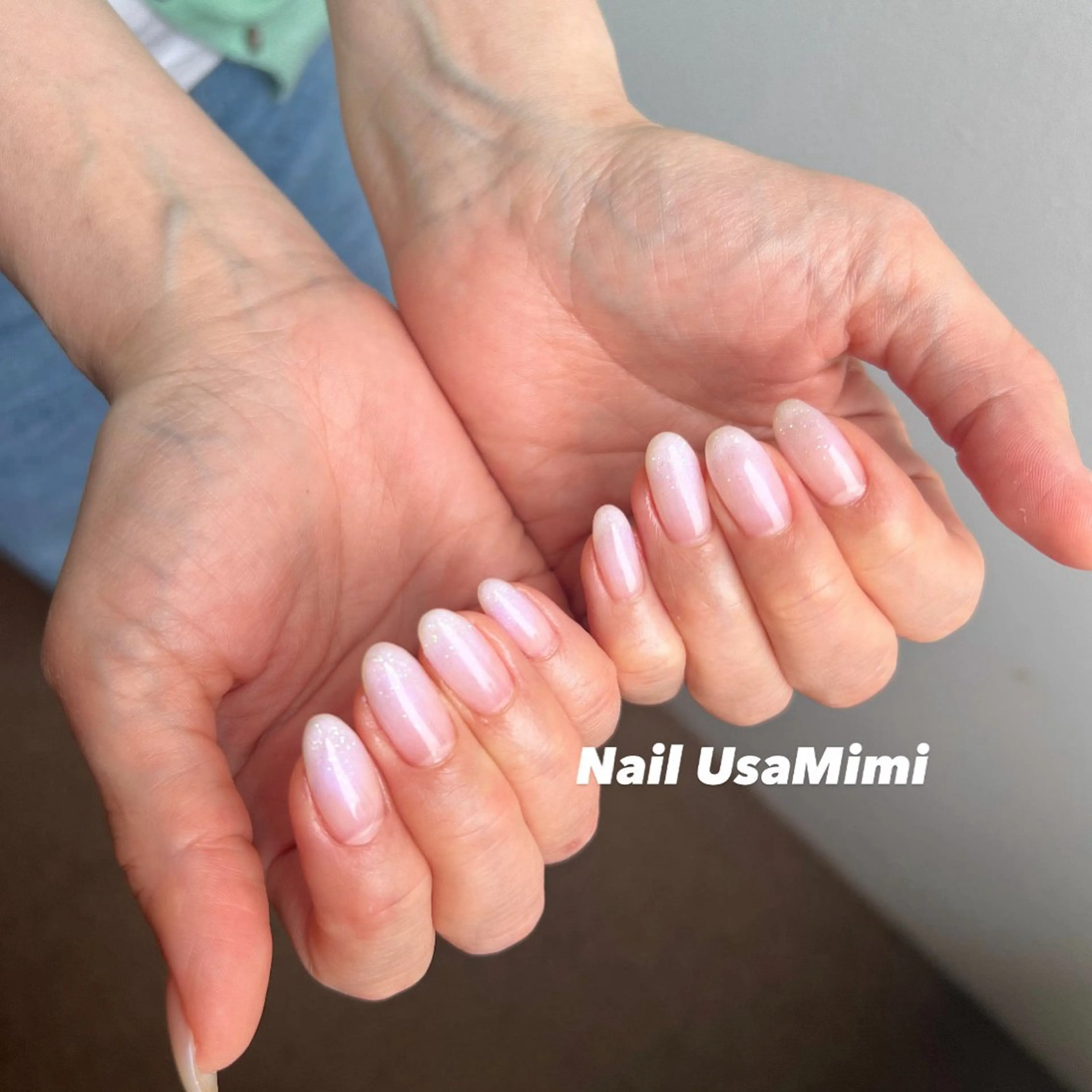 ネイル ジェルネイル グラデーション 韓国ネイル マグネットネイル 持ち込み 本町NailUsa Mimi RIKOのネイルデザイン