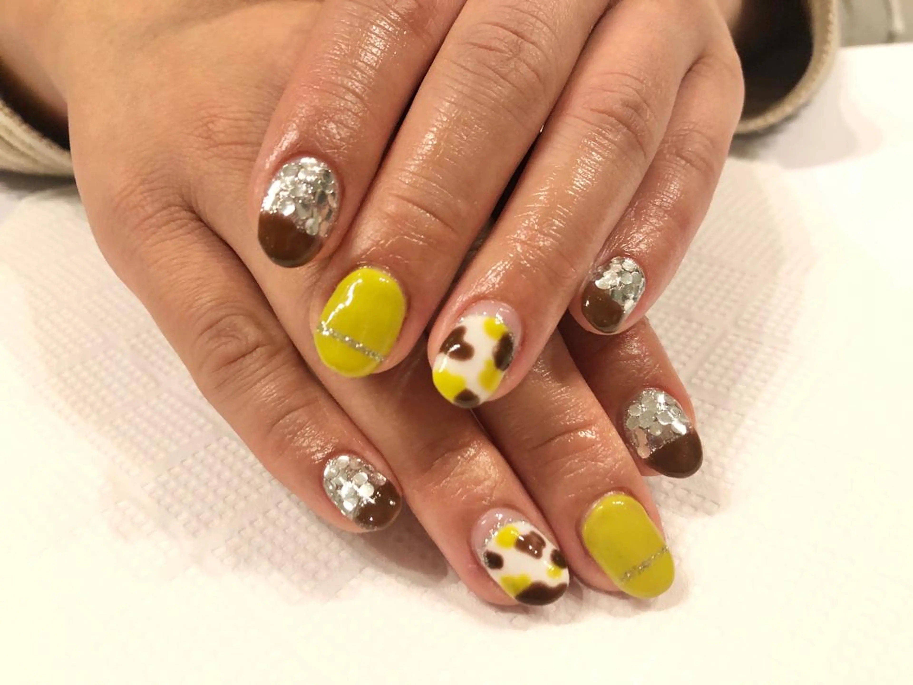 ネイル アニマル柄 ジェルネイル ハンドネイル eyelash＆nail オクタビアス所属・オクタ ビアスのマツエク・マツパデザイン