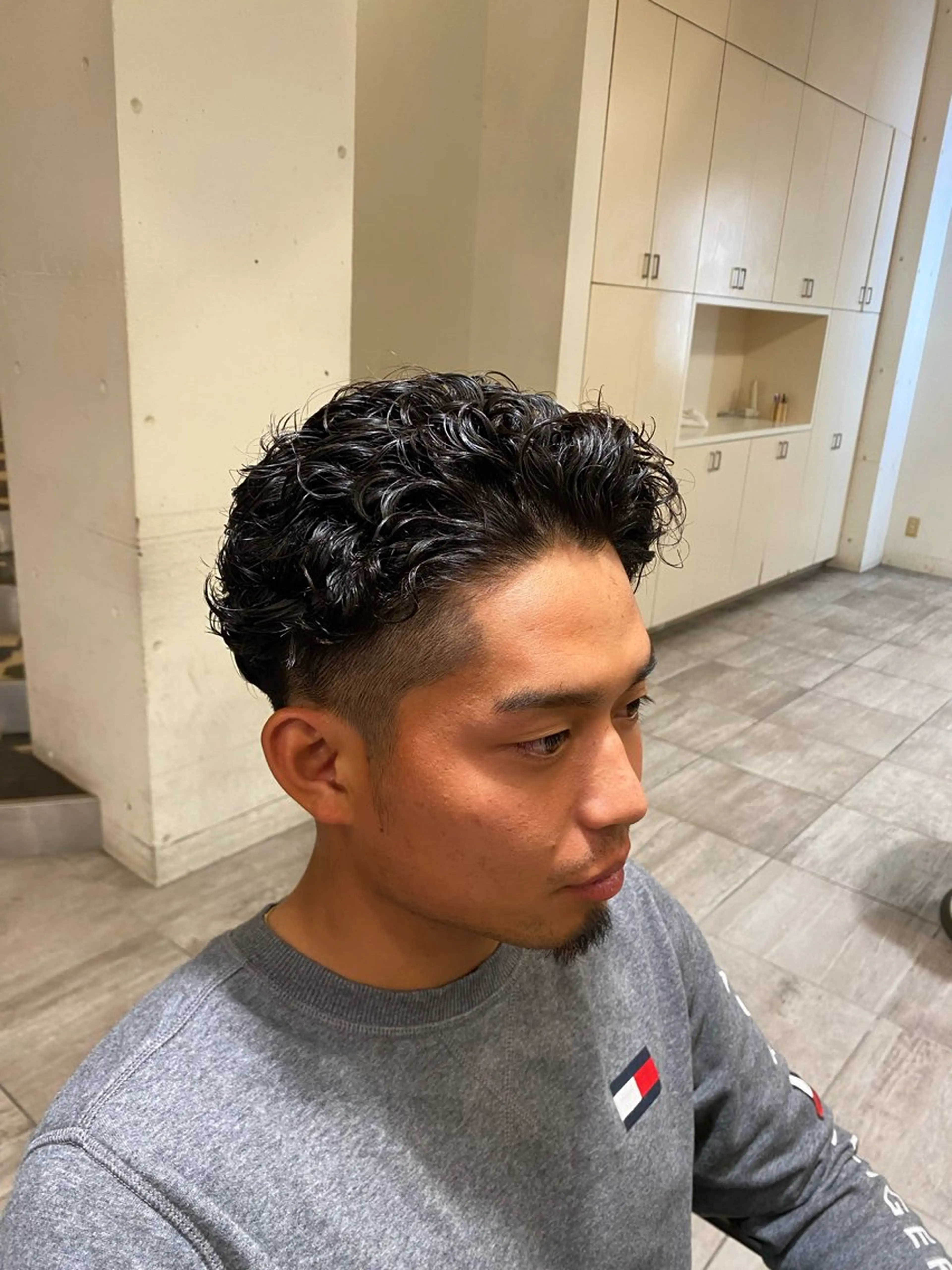 メンズパーマ&カット　¥2000の写真