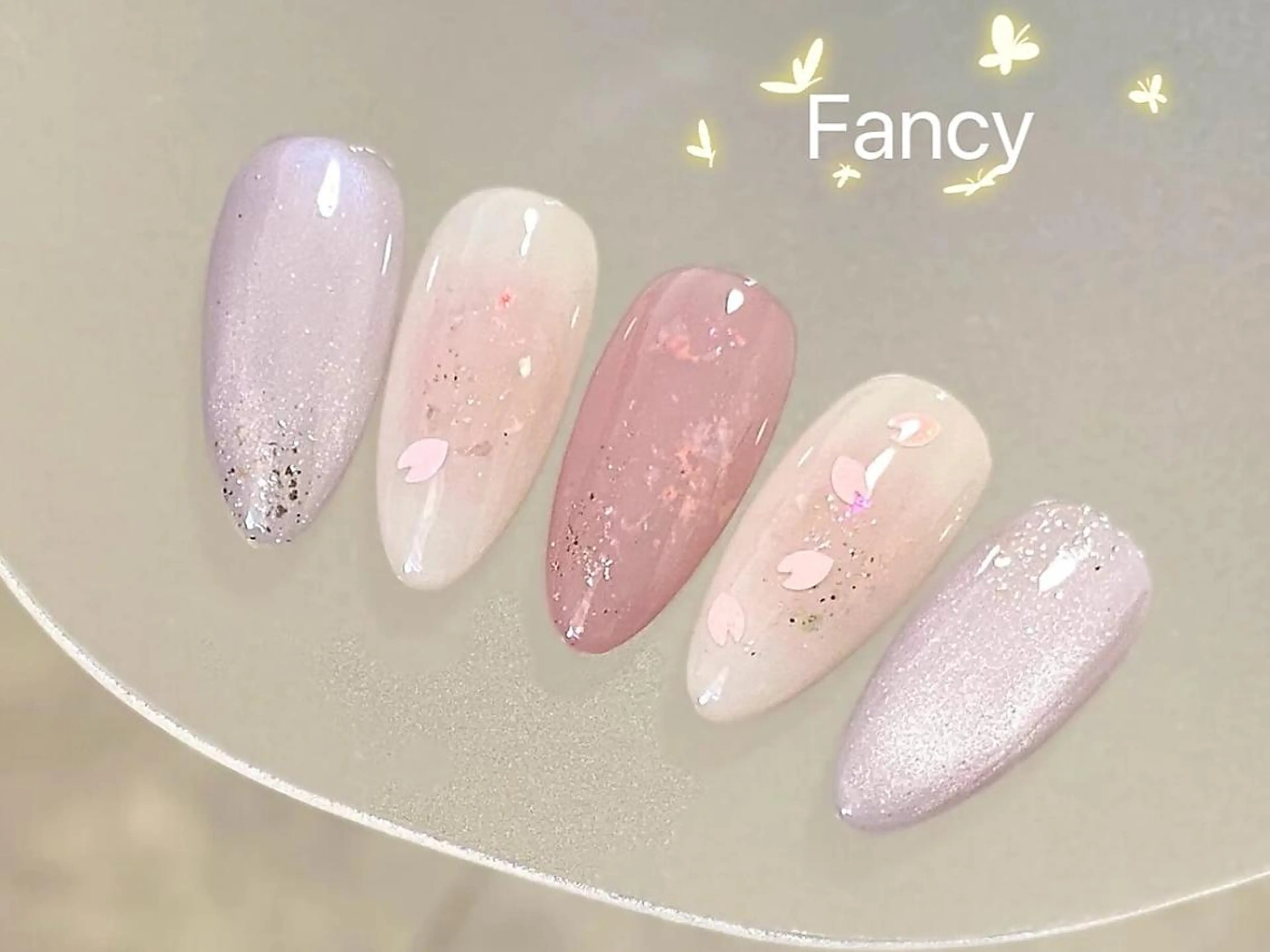 ネイル チークネイル フットネイル グラデーション 韓国ネイル ニュアンスネイル Fancyネイル サロン練馬店のネイルデザイン