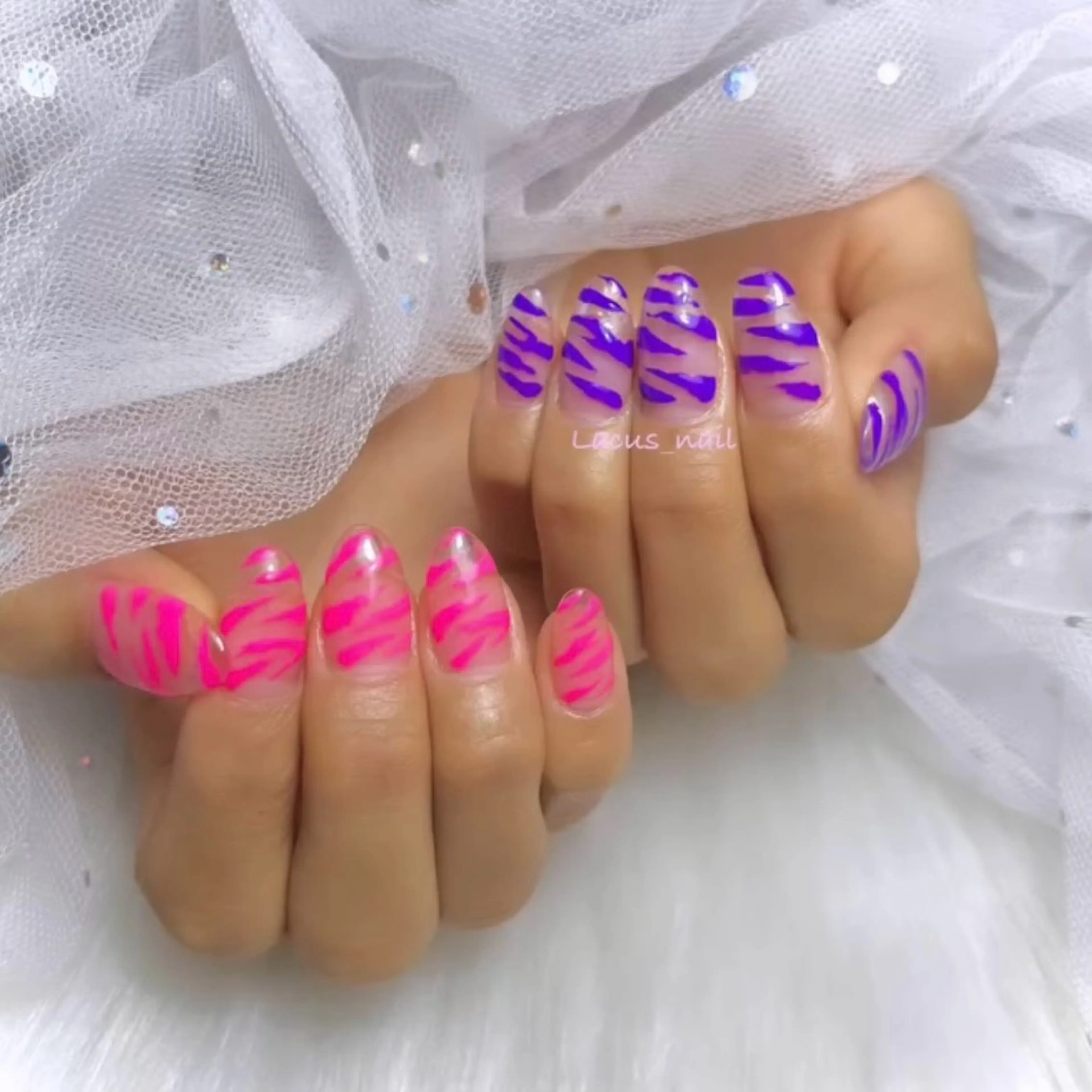 ネイル アートネイル スカルプネイル Nail Salon Lacusのネイルデザイン