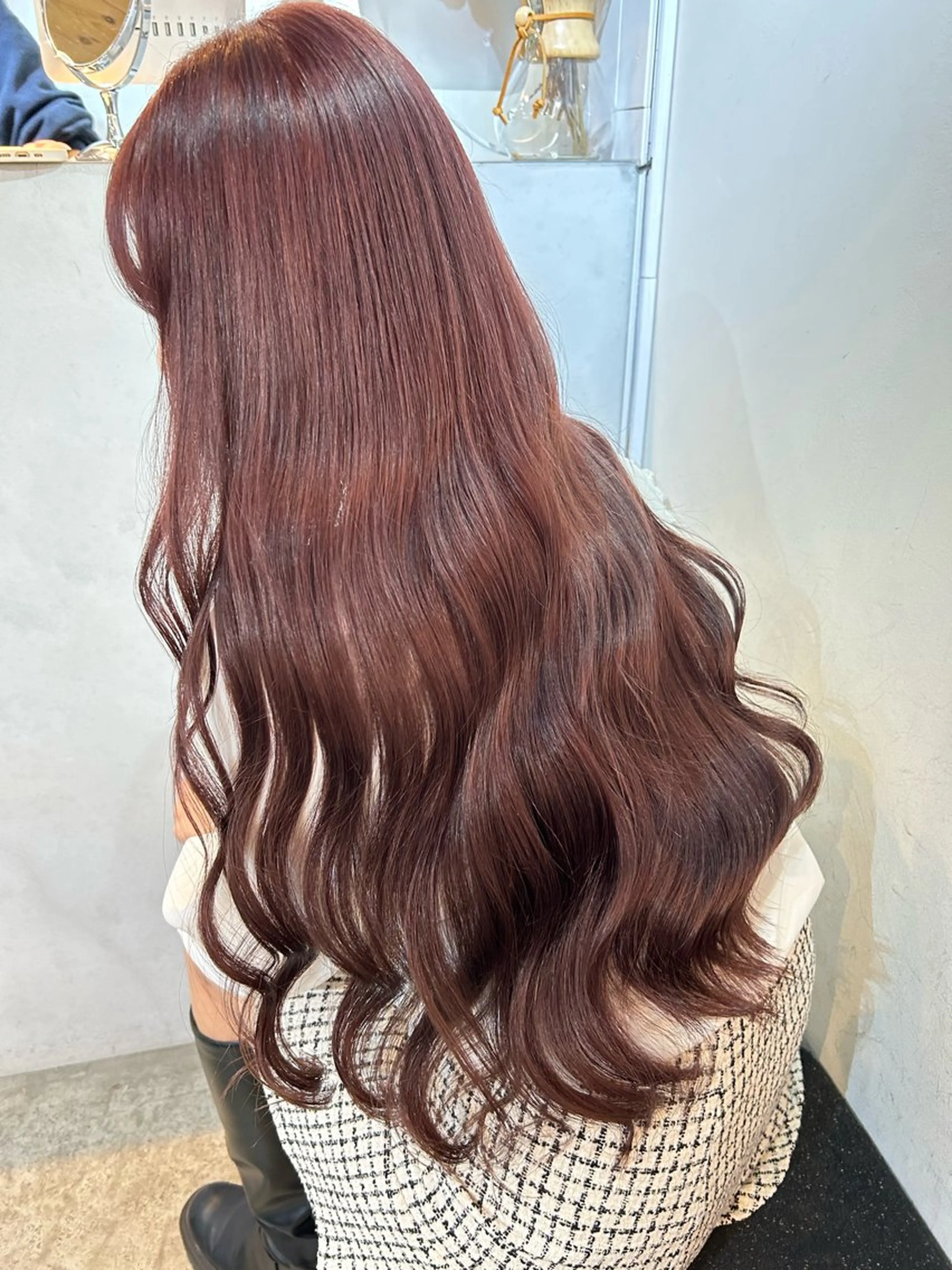 ロング カラー メンズ カット ヘアカラー トリートメント 🧸艶々韓国ヘア 🧁mizunaのヘアスタイル