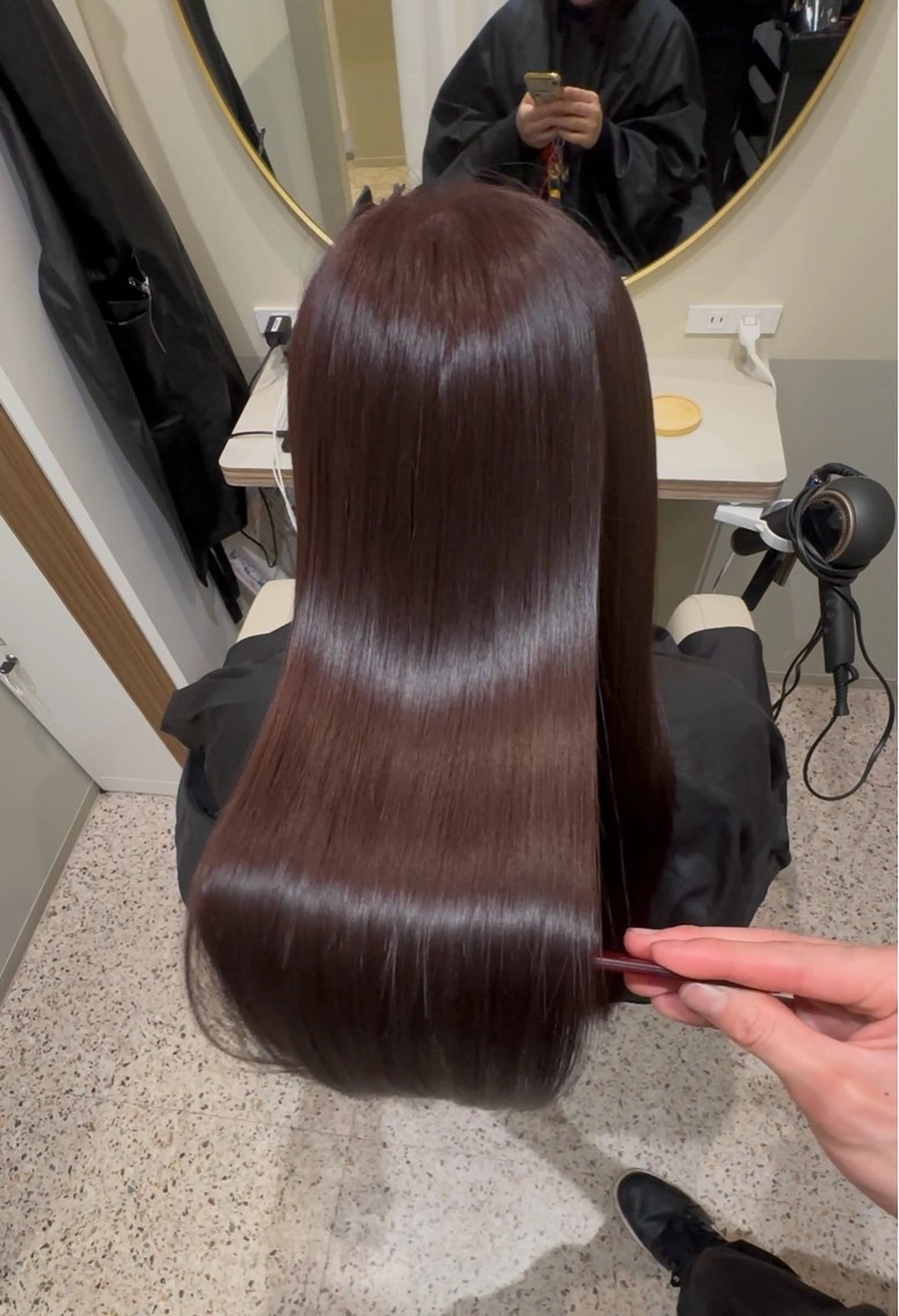 ロング カット ヘアカラー 縮毛矯正 トリートメント 奥本 侑 髪質改善、ツヤ髪のその他イメージ